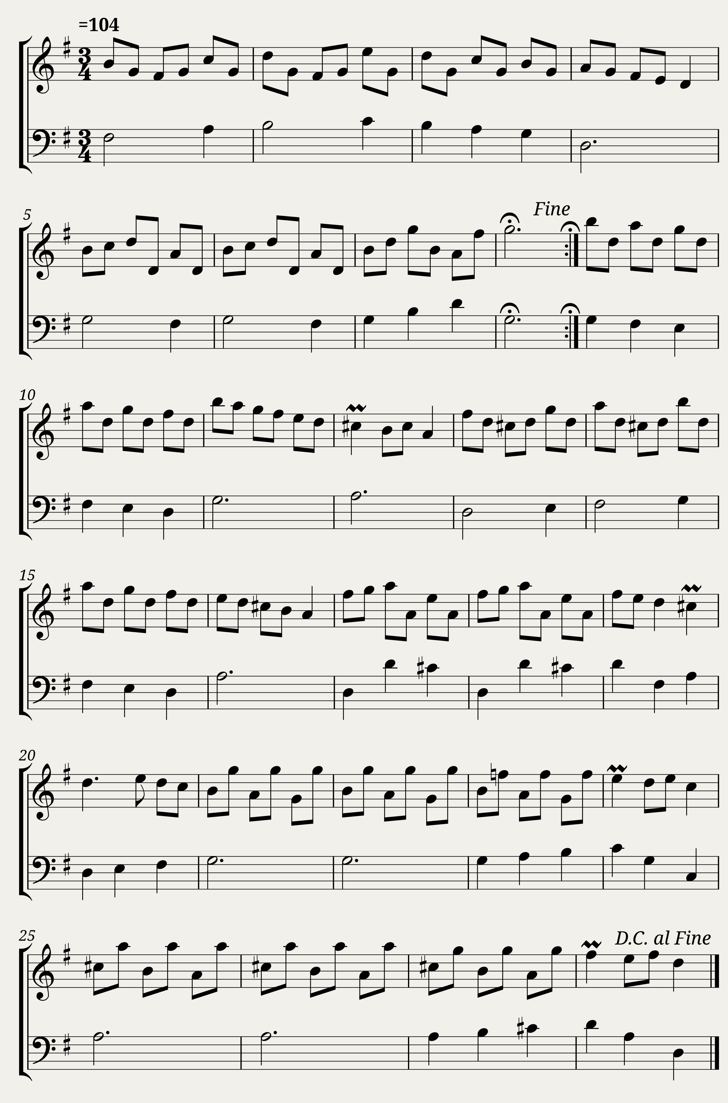 Menuet par Mr. baustetter / Menuet Baustetter (HS.dGJ.109)
