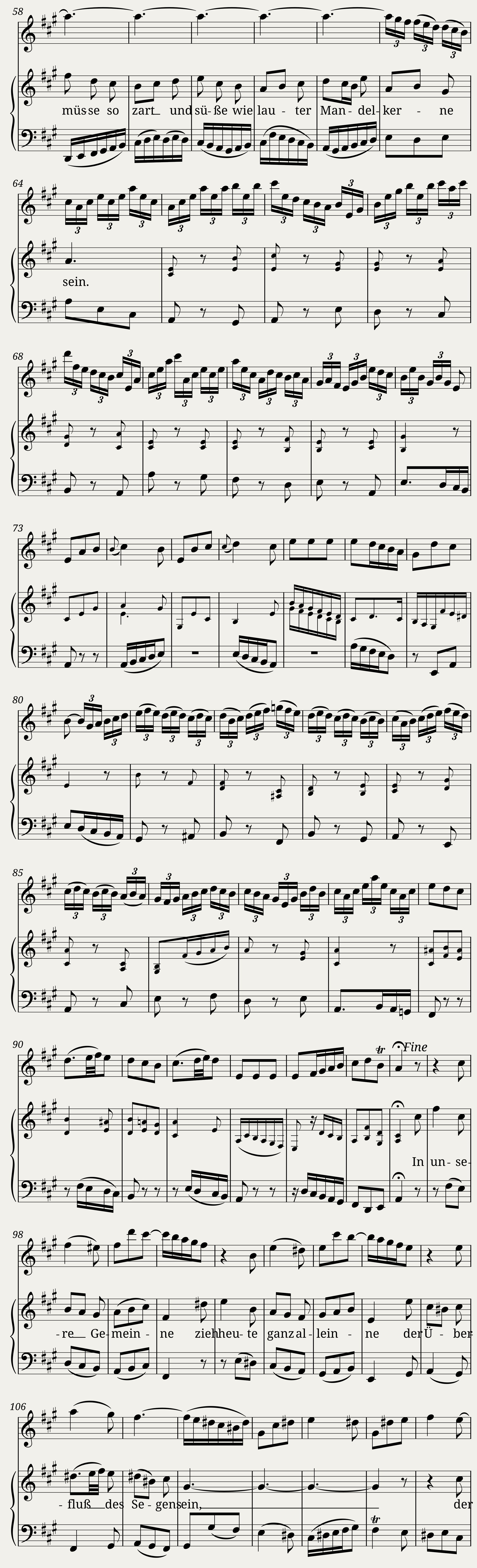 Klein-Zschocher müsse so zart und süße BWV 212/14 — 3/4