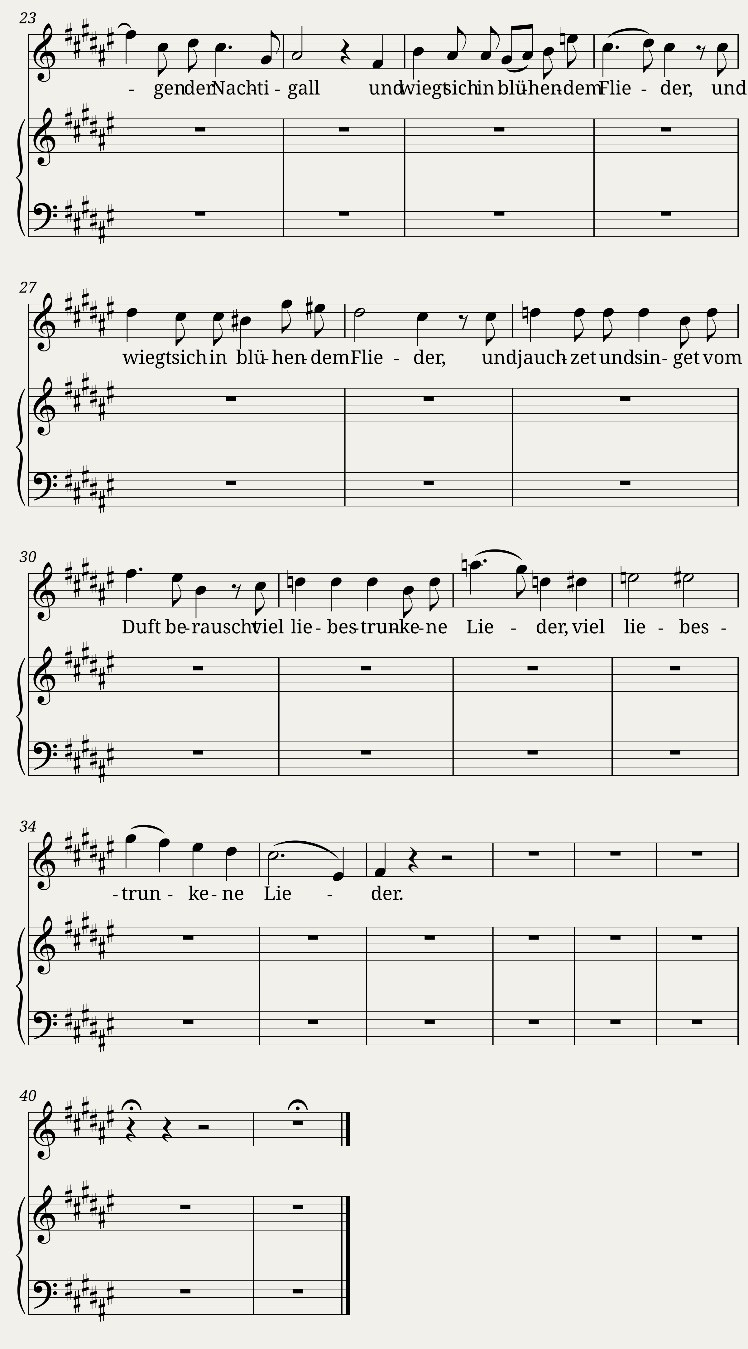Brahms Johannes - 9 Lieder und Gesänge Op.63 No.5 - Junge Lieder I — 2/2