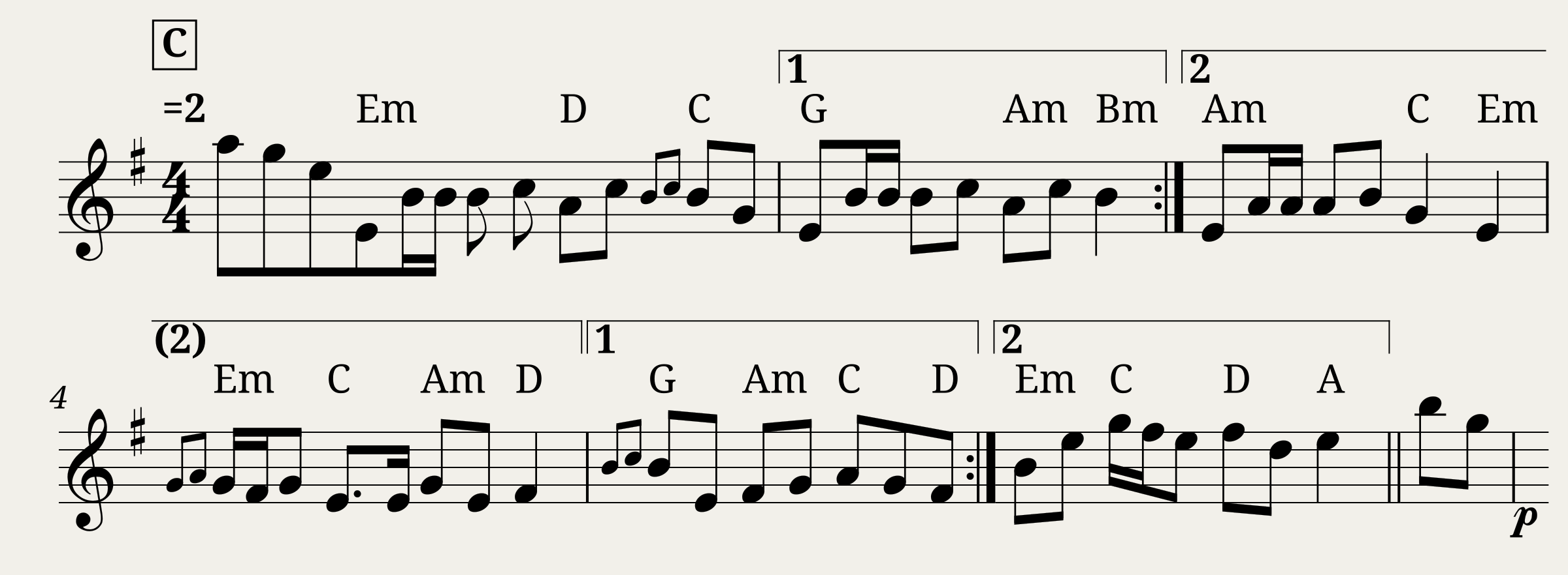 Traditional music - Ton simple plin