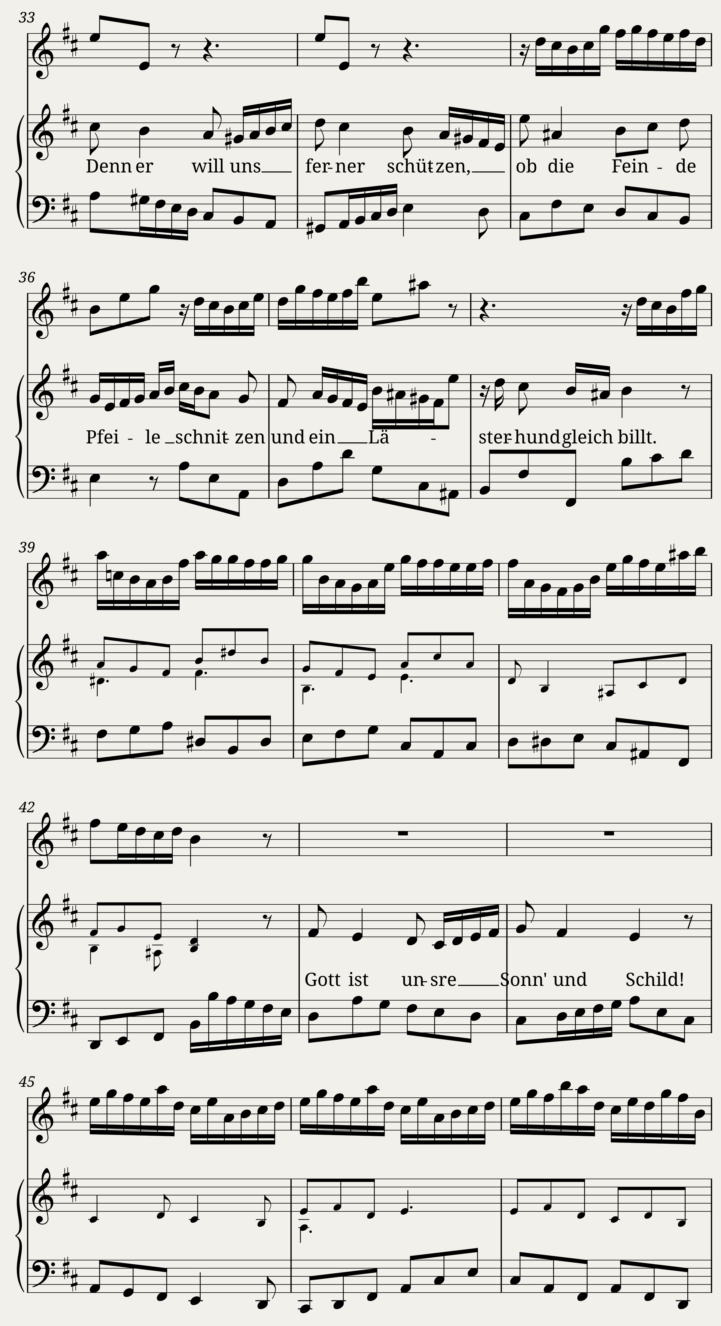 Gott ist unsre Sonn' und Schild BWV 79/2 — 3/4
