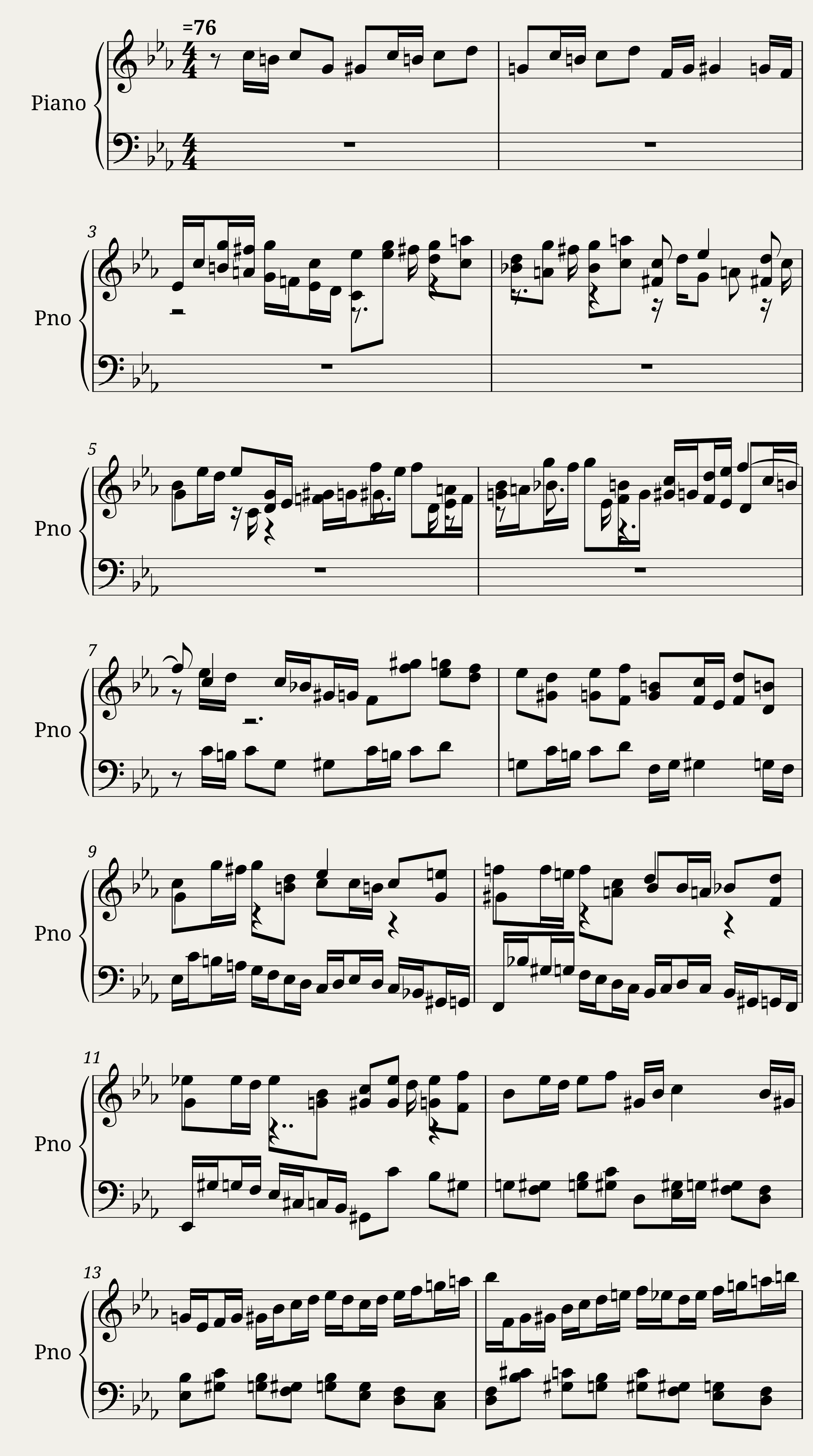 Das Wohltemperierte Clavier I, Fuga II — 1/2