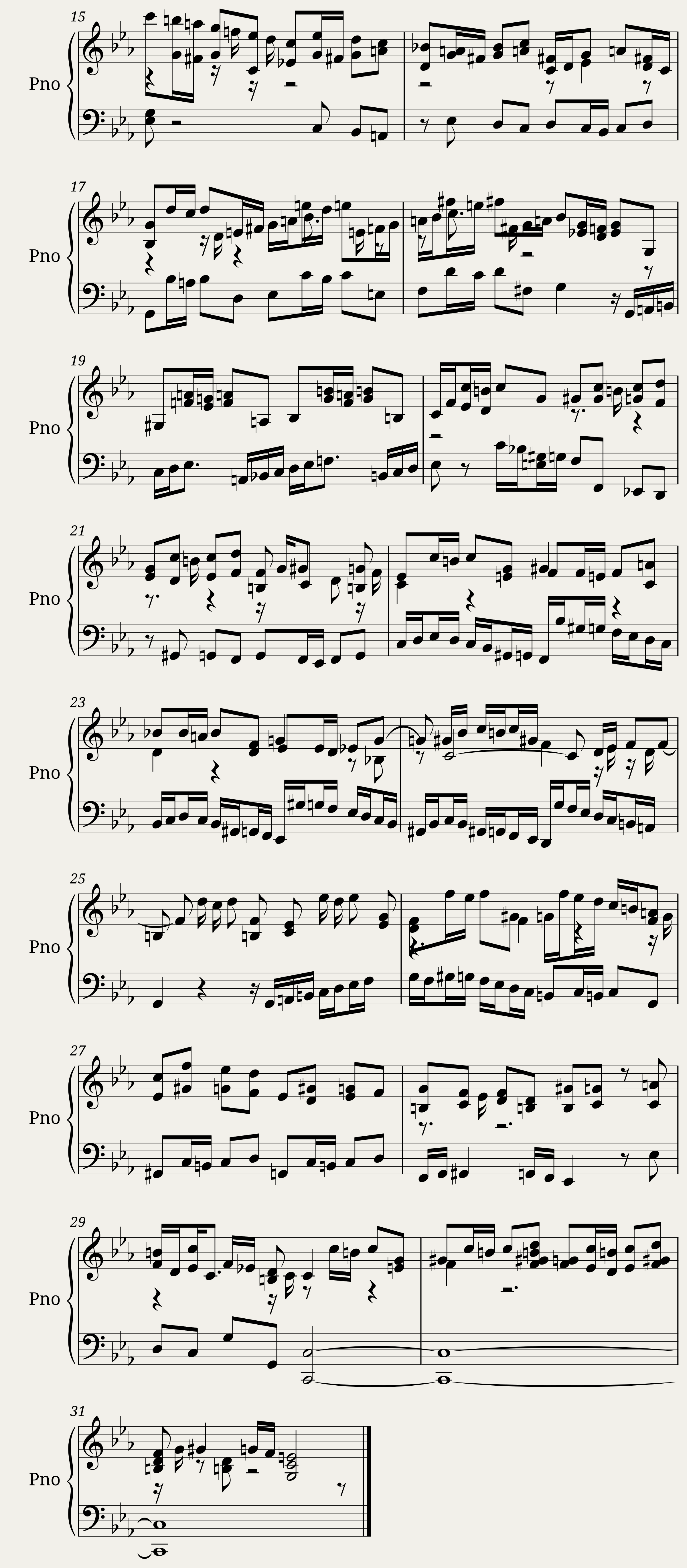 Das Wohltemperierte Clavier I, Fuga II — 2/2