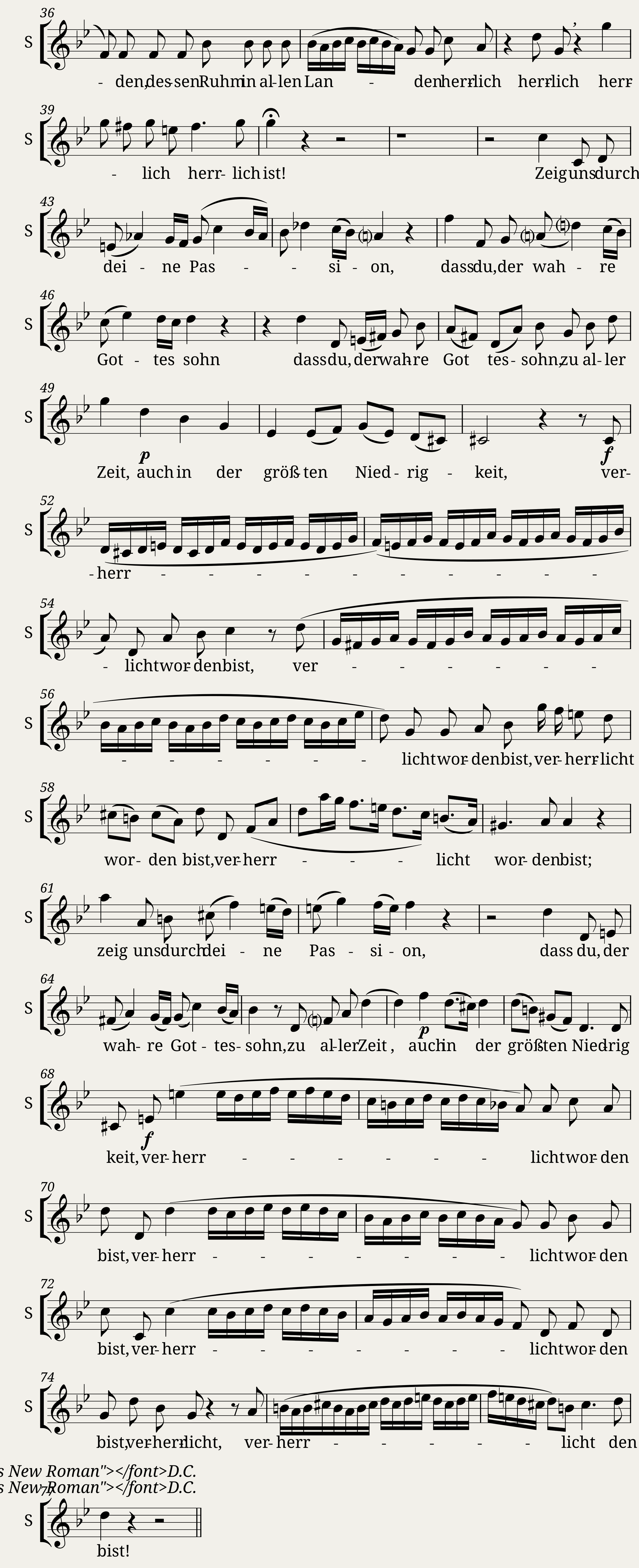 Nr. 1 CHOR Herr unser Herrscher — 2/2
