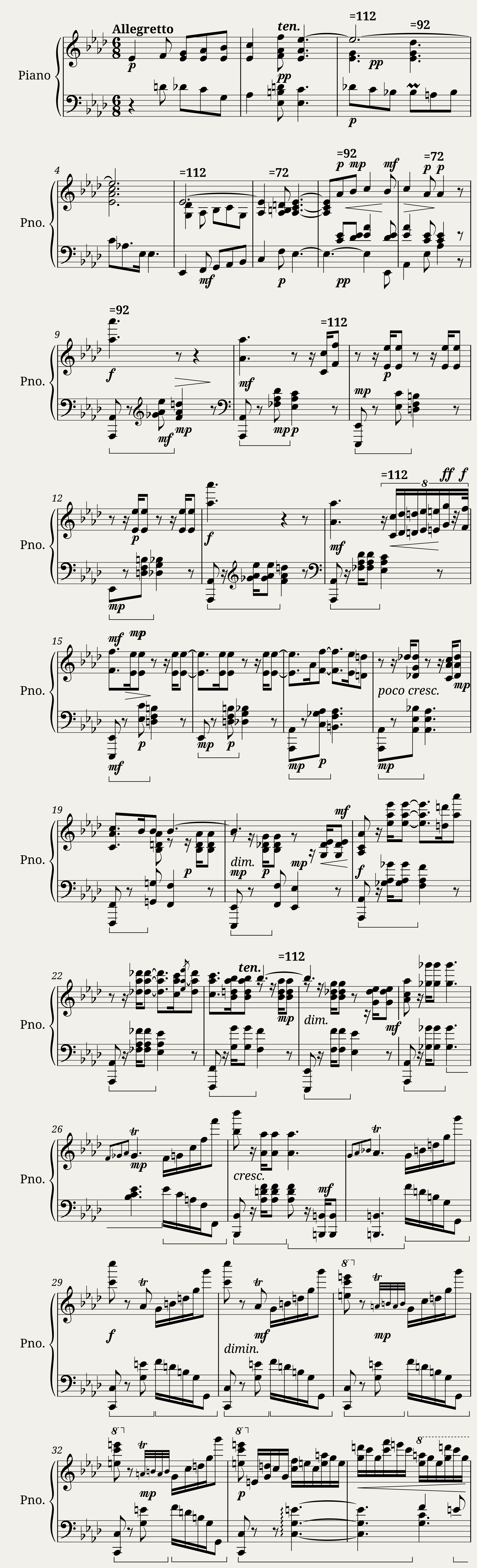 Chopin Ballad No. 3 (Piano solo) — 1/12