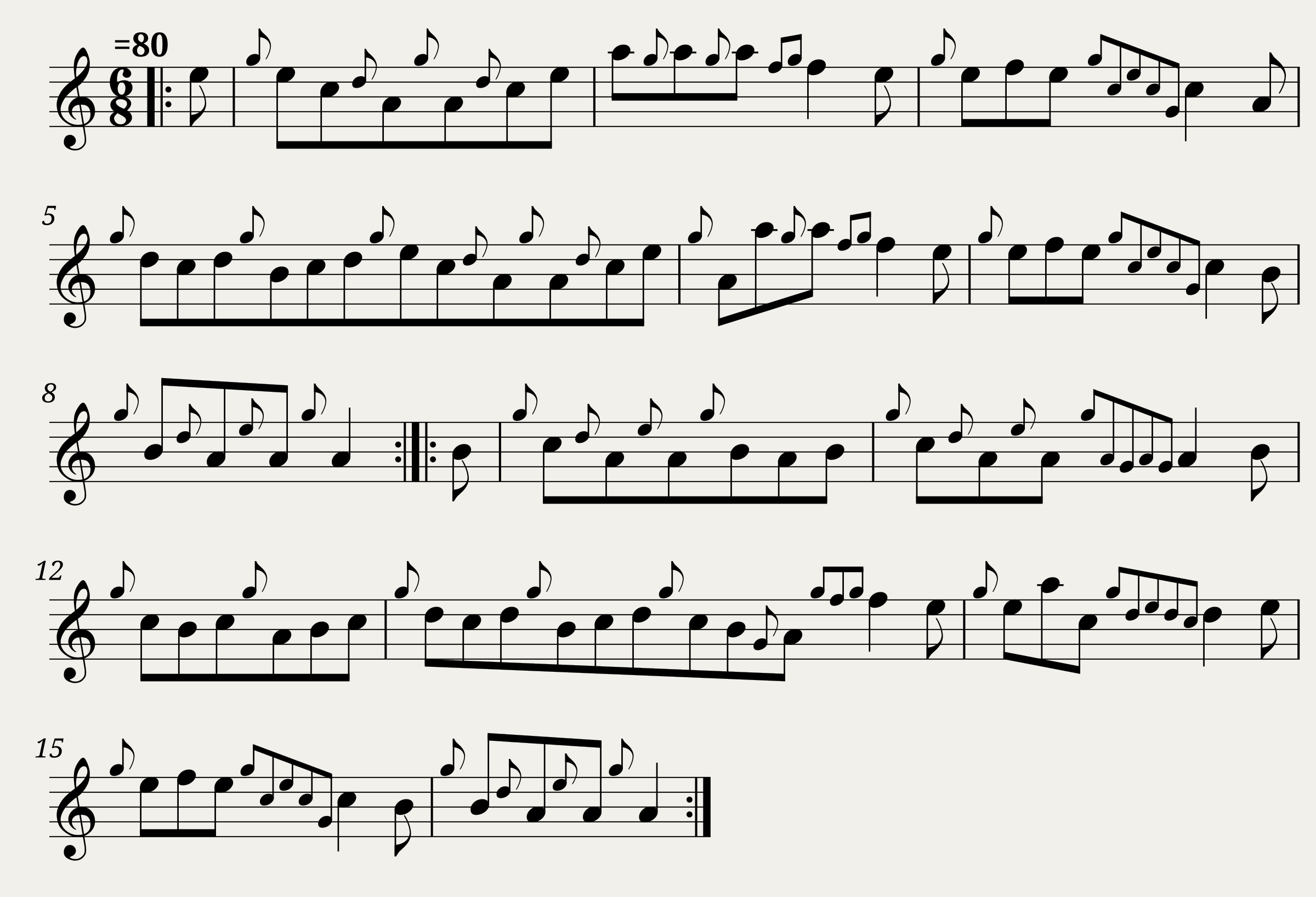 Traditional music - Kittie Lie Over Arranged by Terry Tully