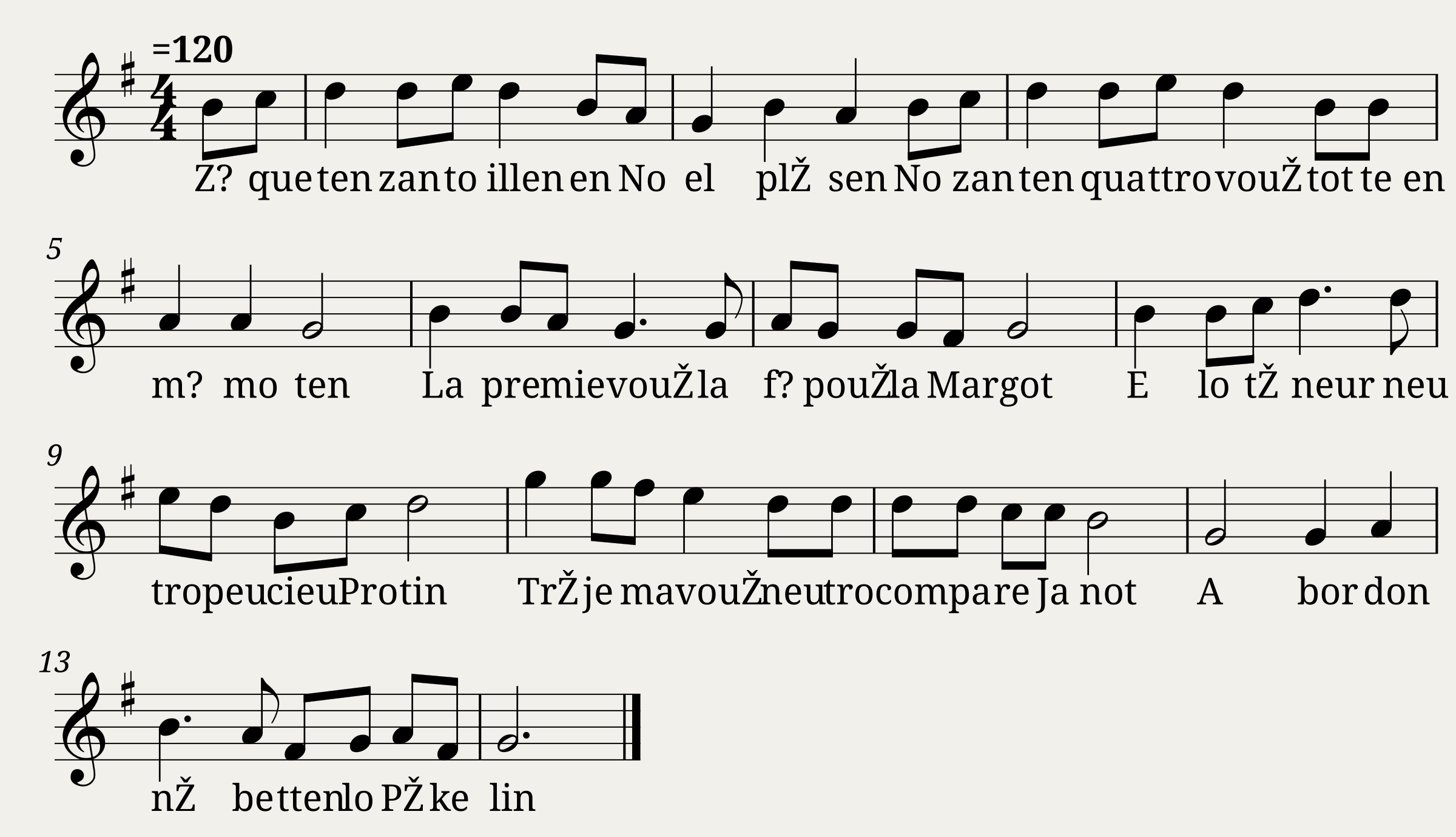 Zquetn zantoilln Tune name