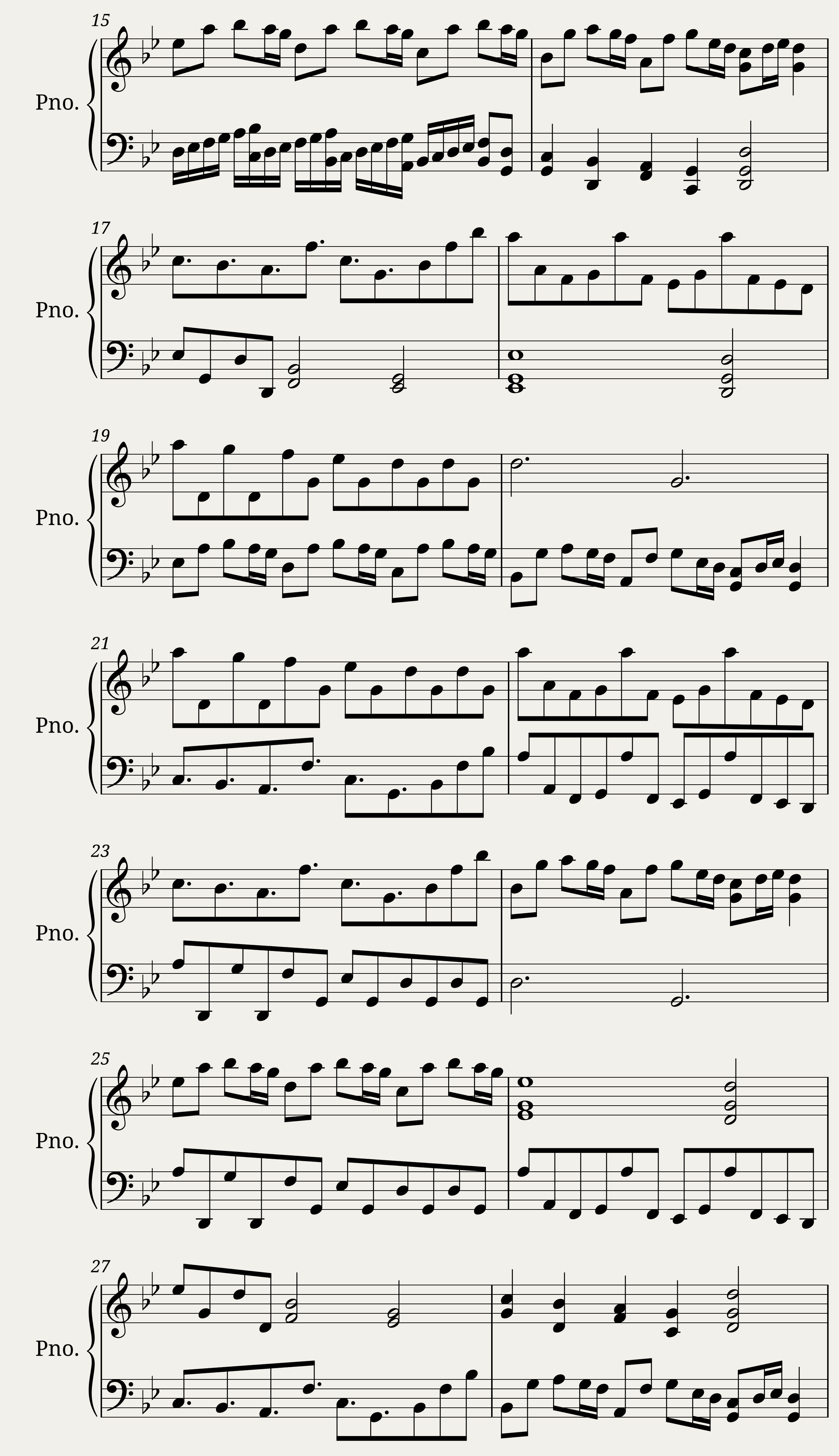 Kind of fuga - 12 little pieces for the piano — 2/6