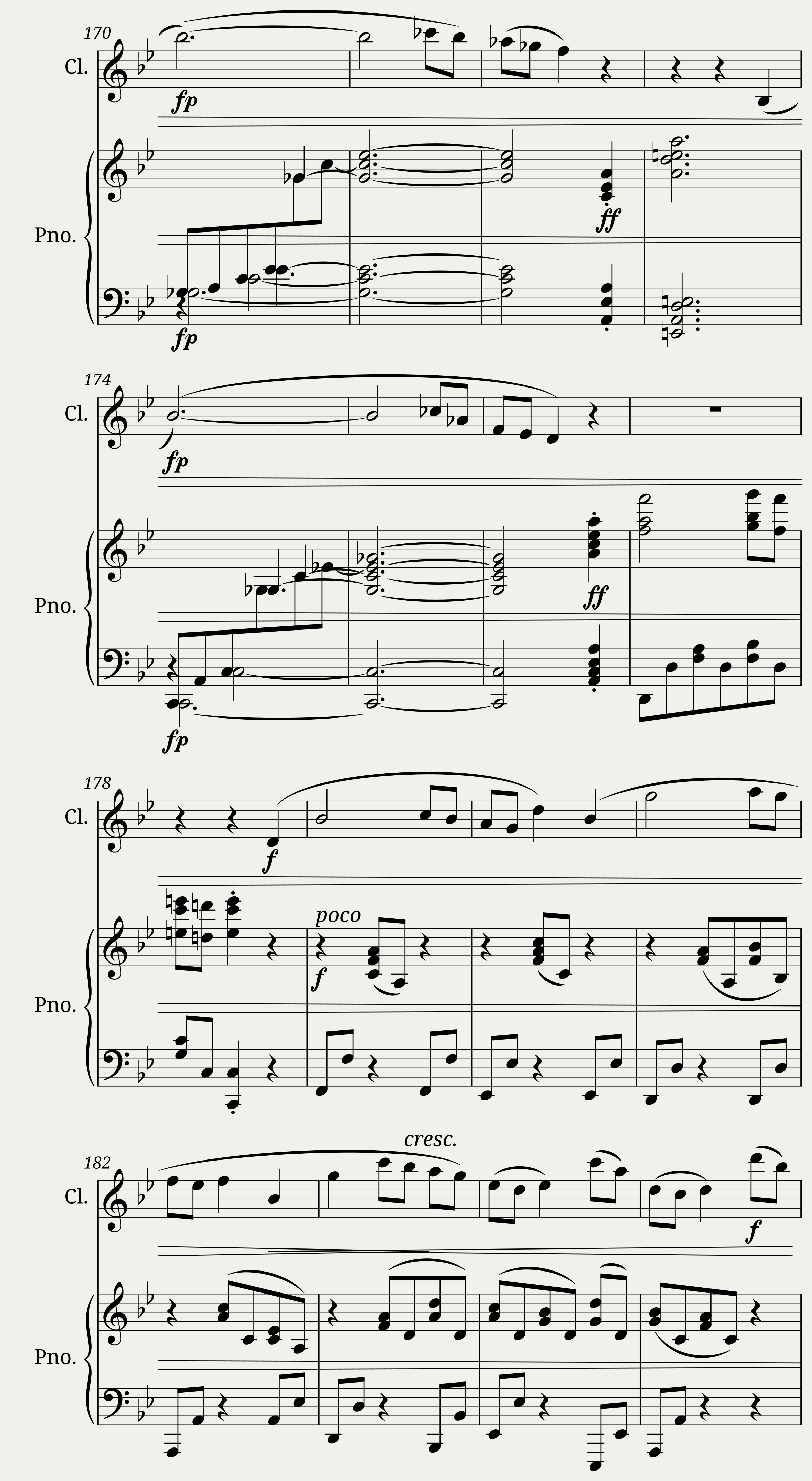 Brahms Sonata for Clarinet and Piano Op 120 No 2 2nd Movement 2b — 8/10