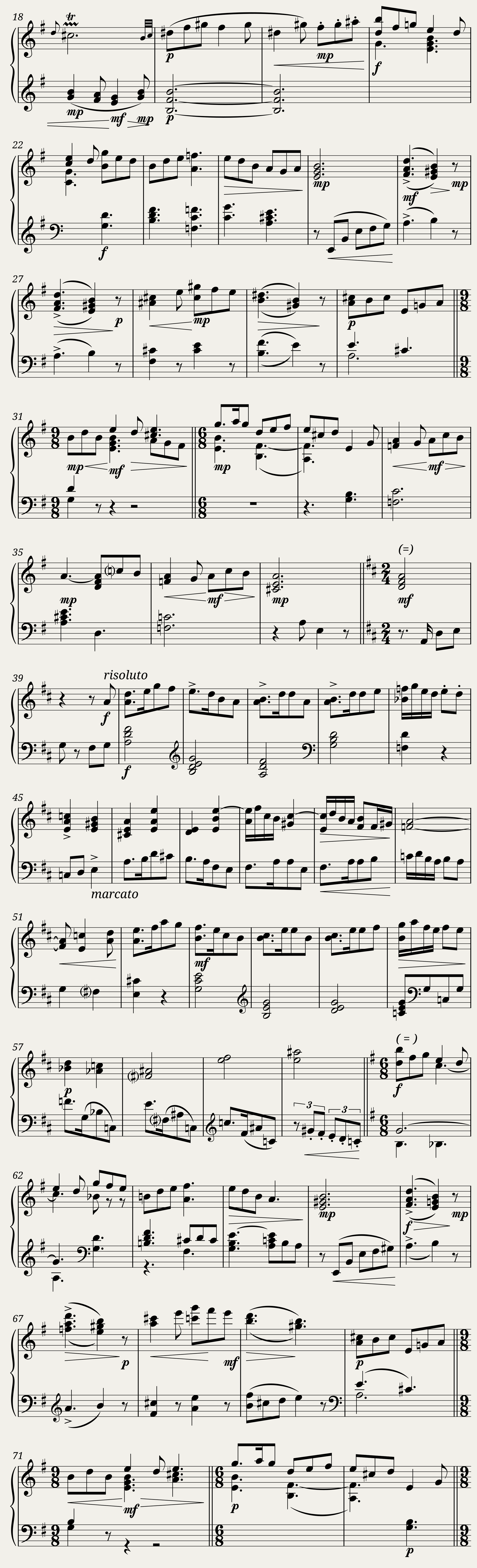 Rhapsody with chestnuts on the fire op. 18 — 6/6