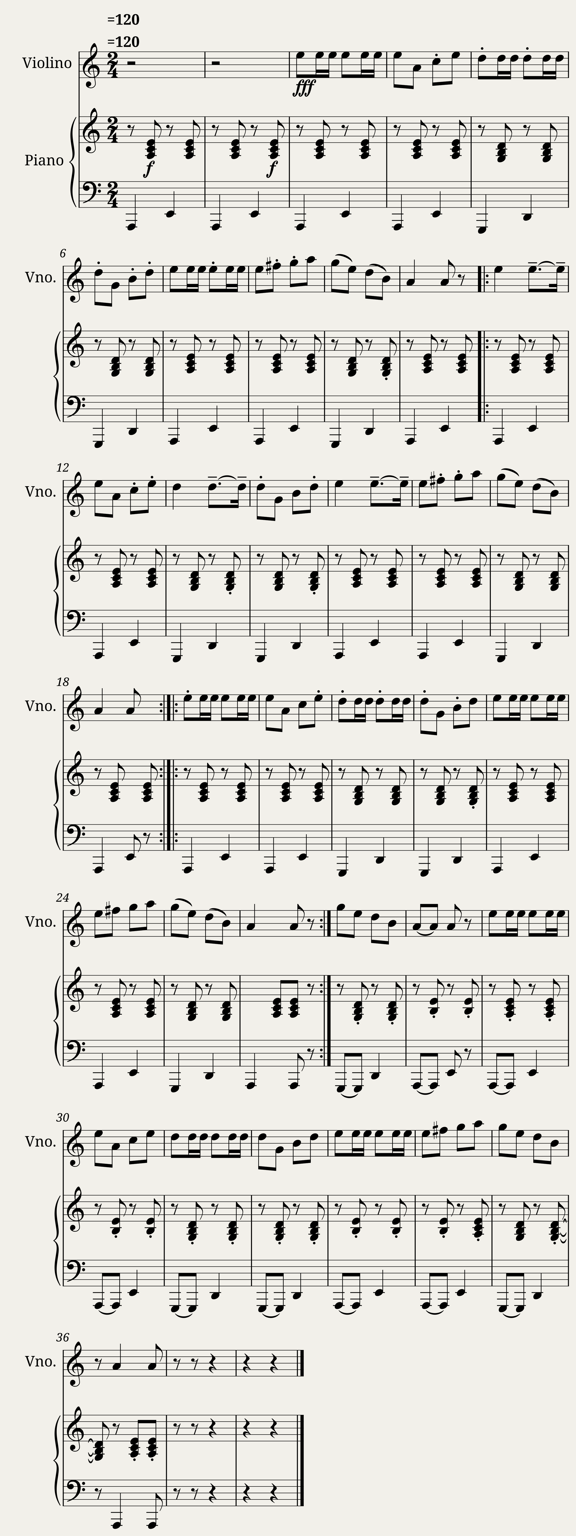 Drunken Sailer piano