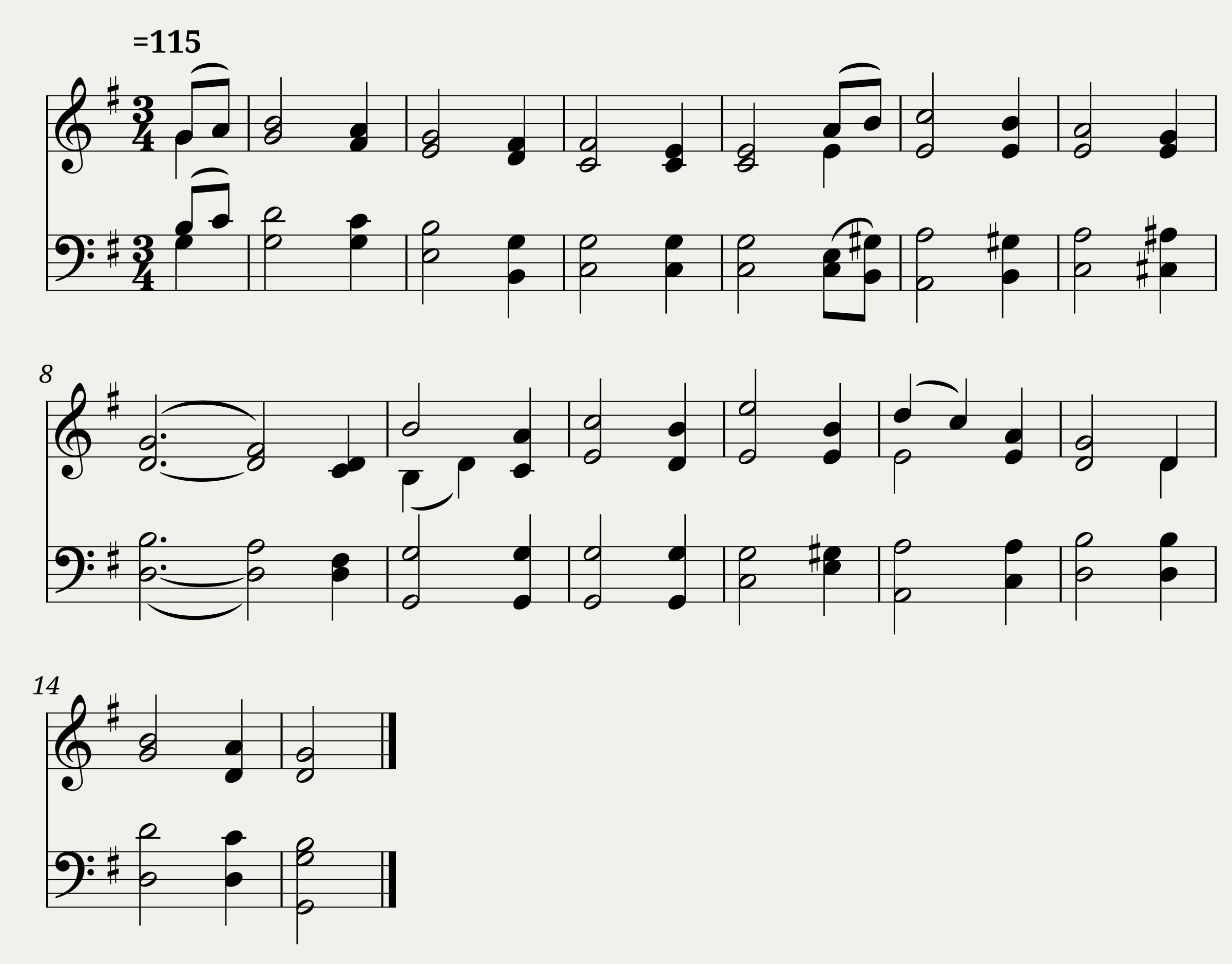 Again our earthly cares we leave - Giaochino A. Rossini