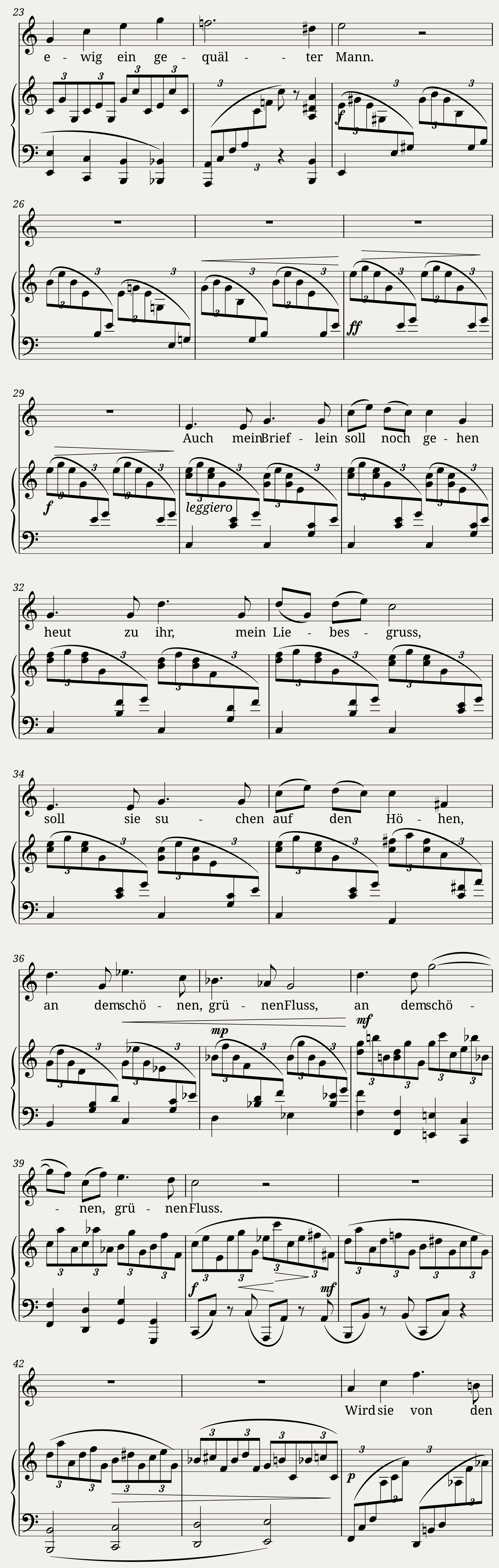 Brahms Johannes - 9 Lieder und Gesänge Op.63 No.4 - An die Tauben — 2/4