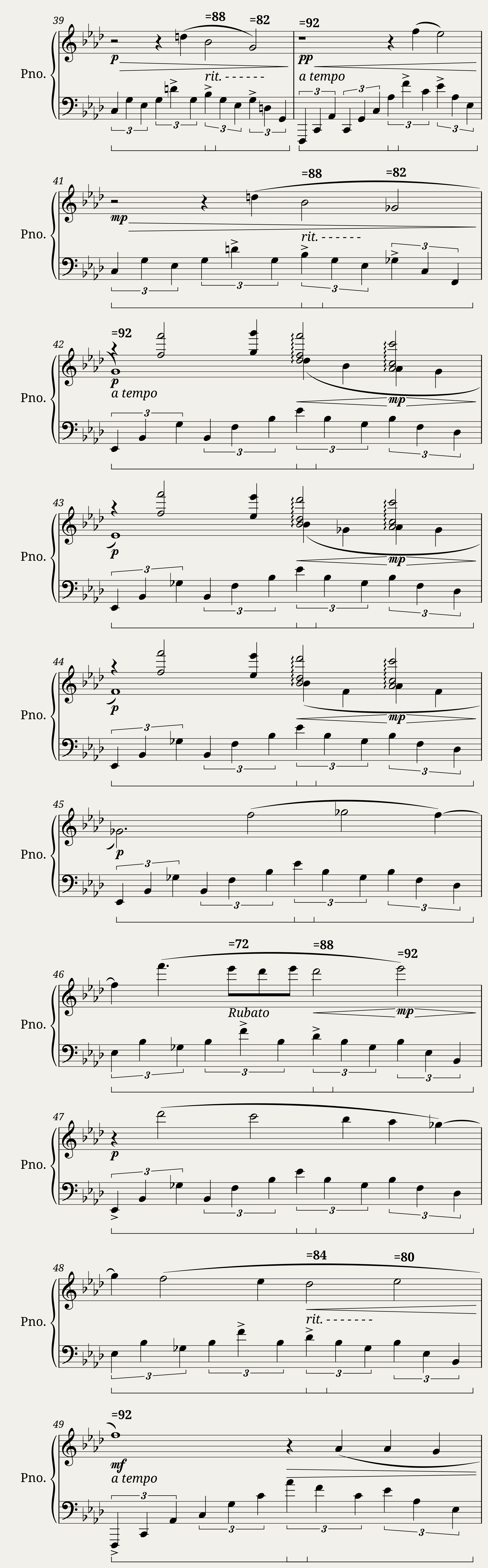 Preludio per pianoforte Op. 61 n. 1 — 7/8