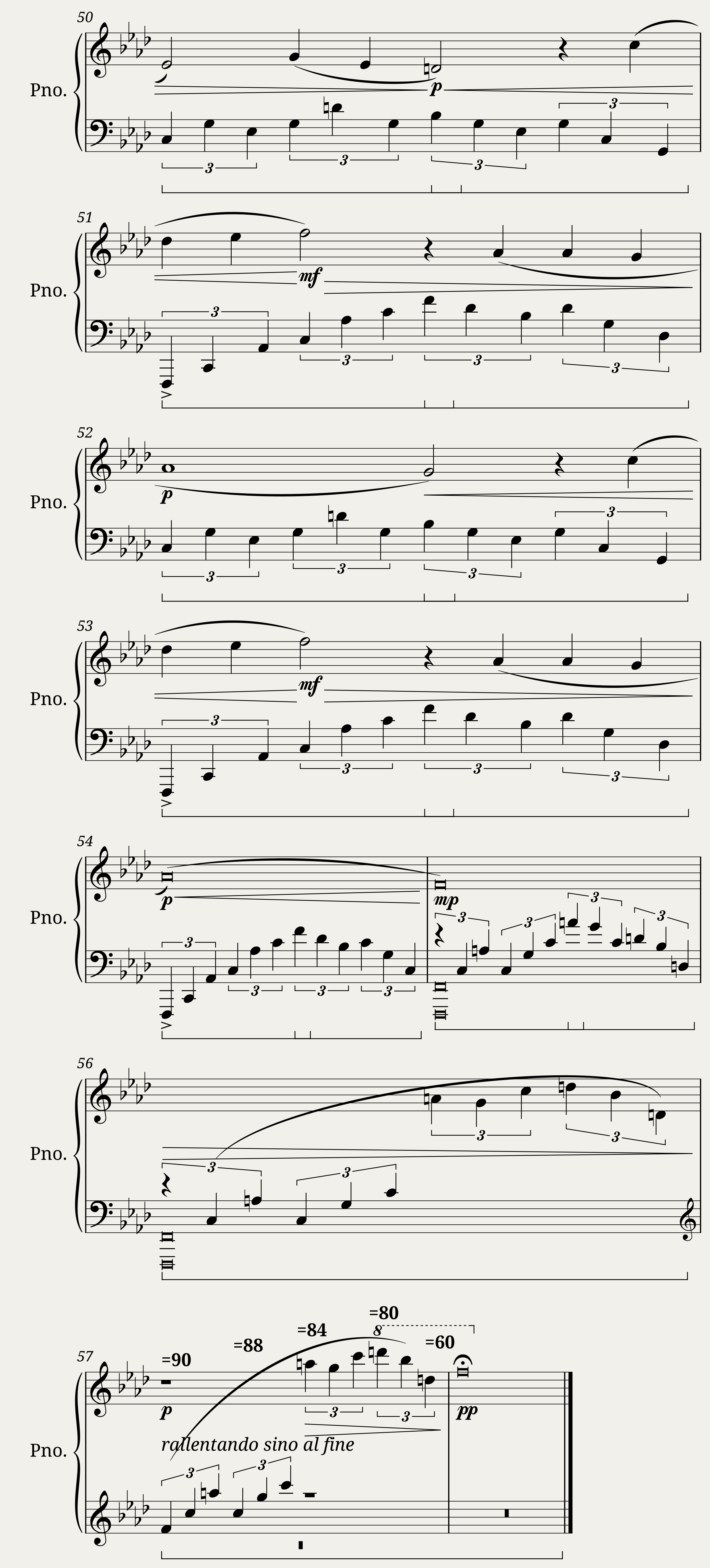 Preludio per pianoforte Op. 61 n. 1 — 8/8