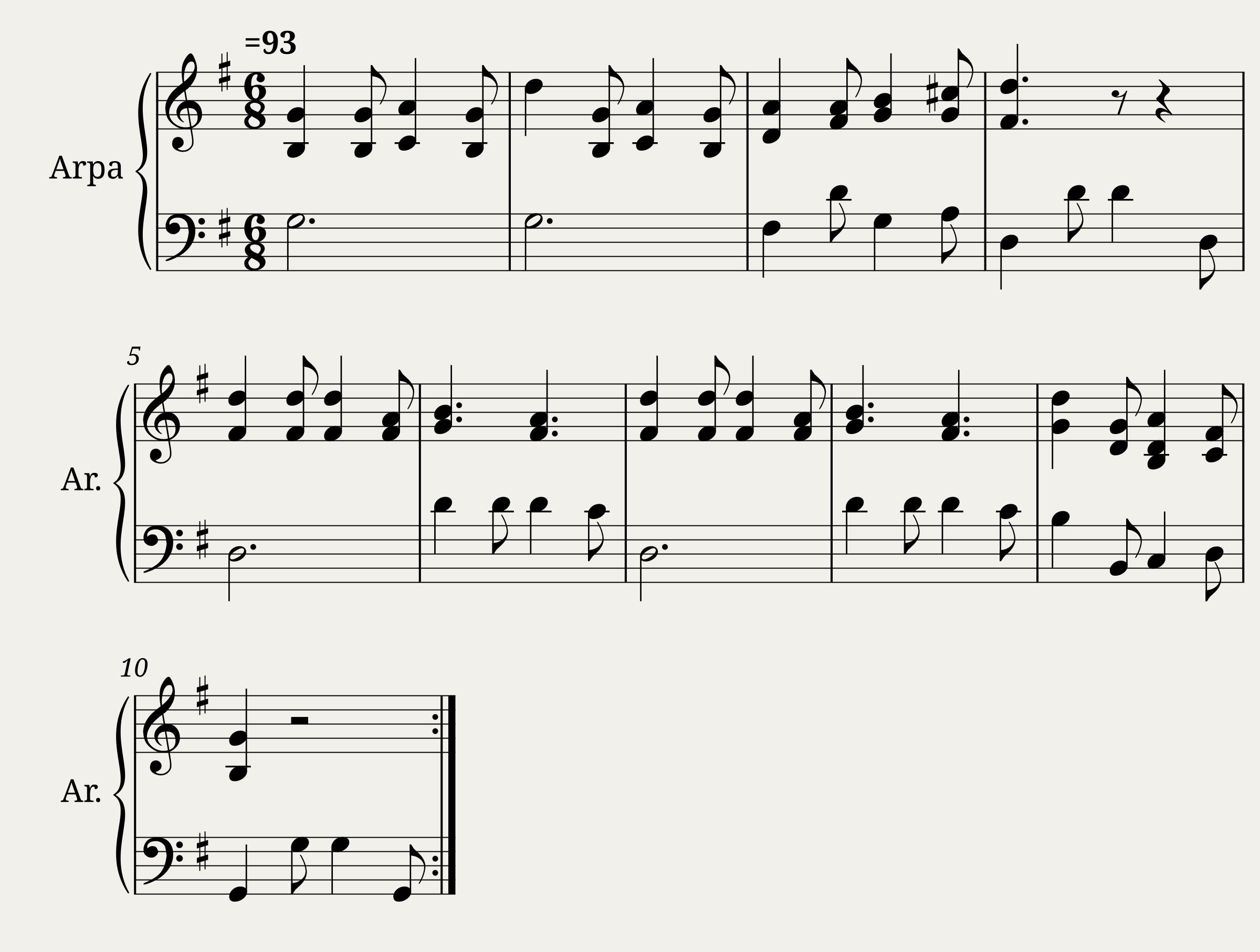 76. Aria from the Harfen-Stucke 1777