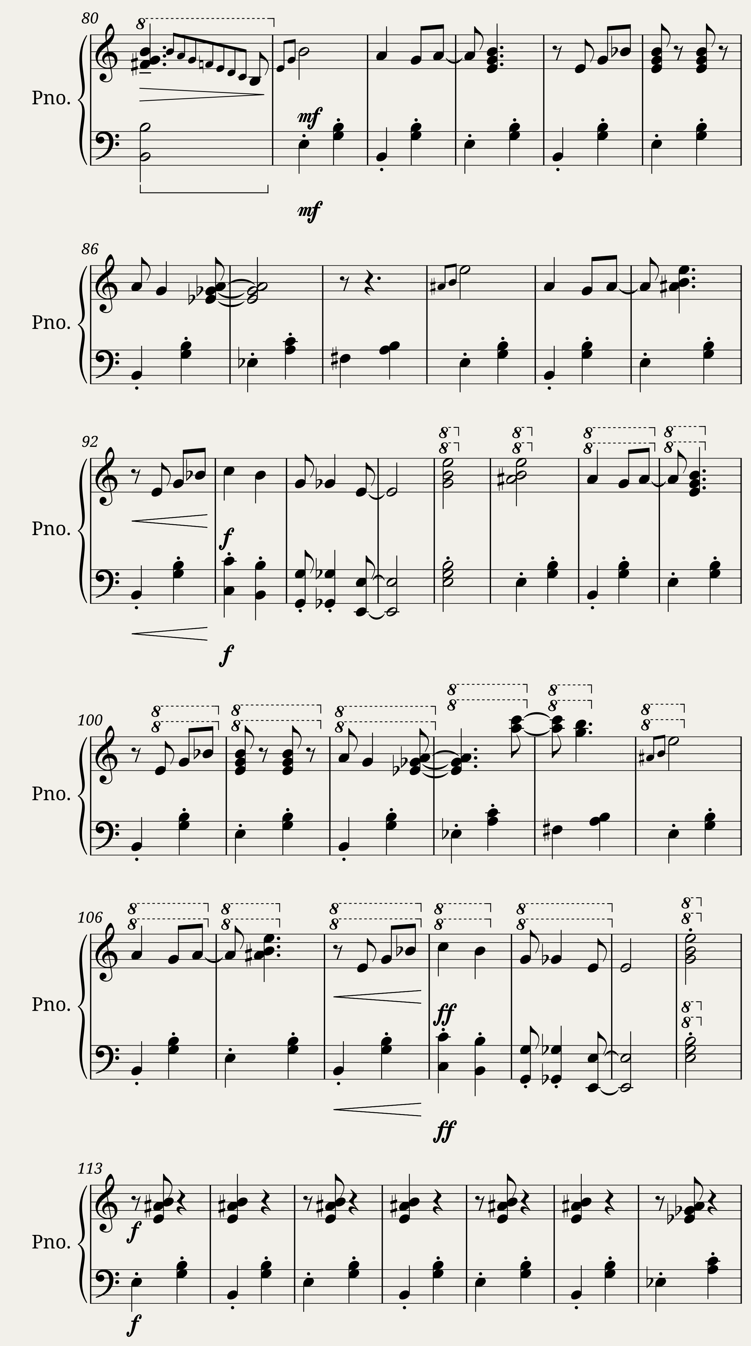 Das Wohltemperierte Clavier II, Praeludium II — 3/3