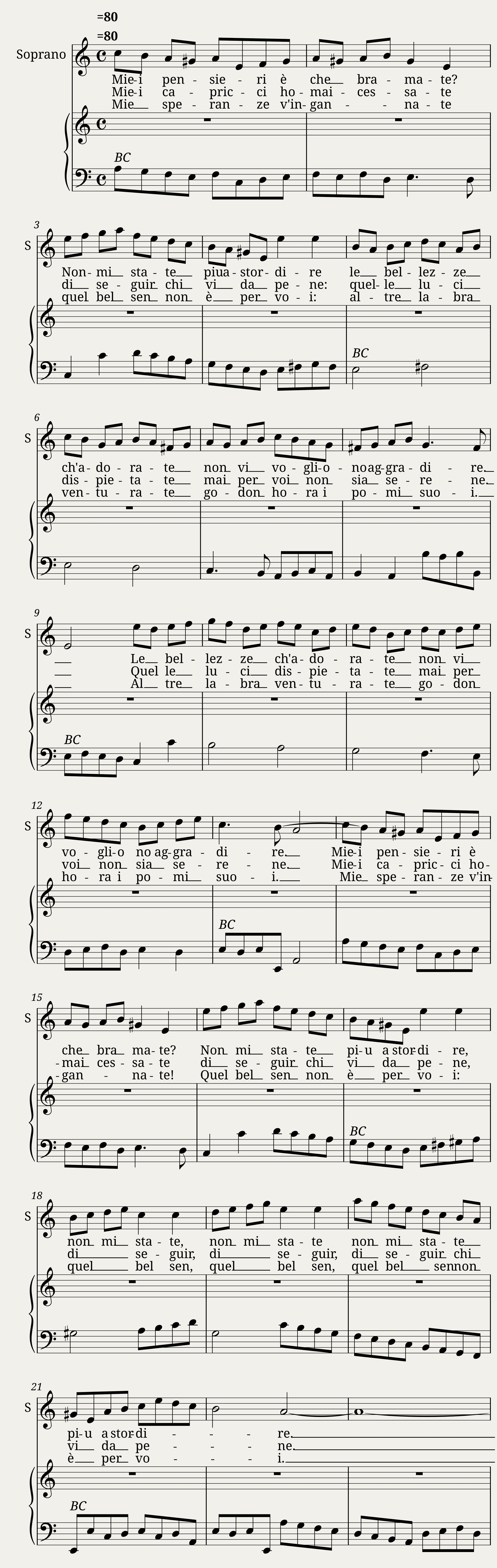 Miei pensieri - Barbara Strozzi — 1/2