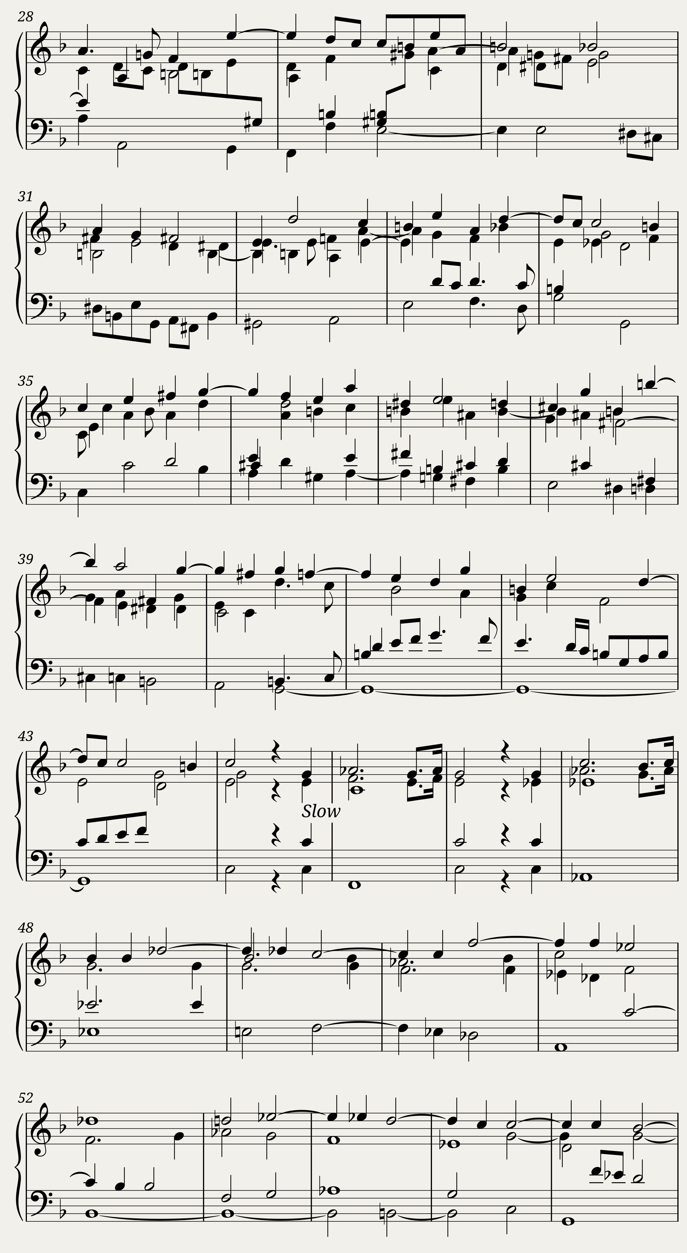 Fantasia 6 for the viols (arranged for piano)- H. Purcell — 2/3