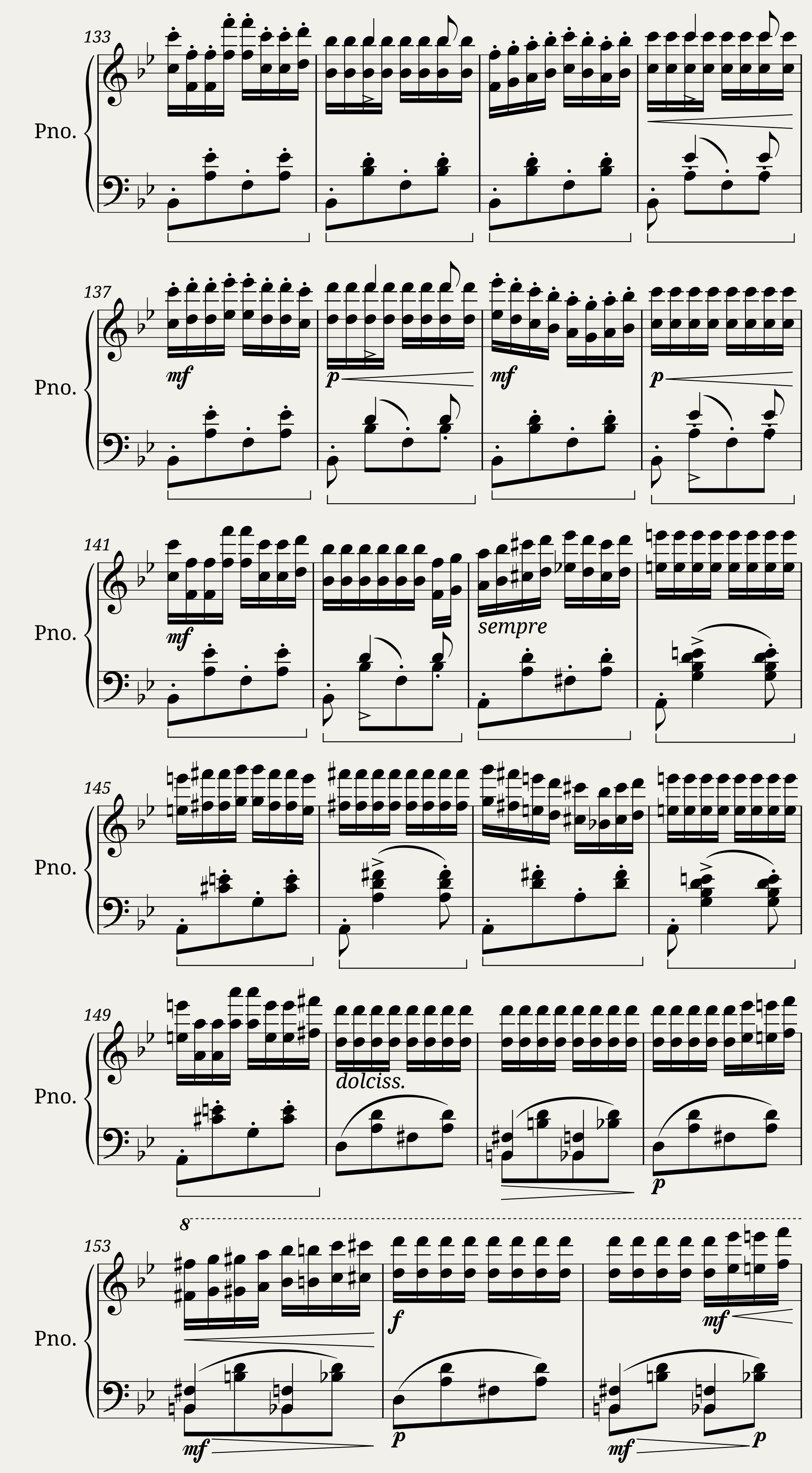Franz Liszt: Hungarian Rhapsody No.6 in D-flat major — 8/11