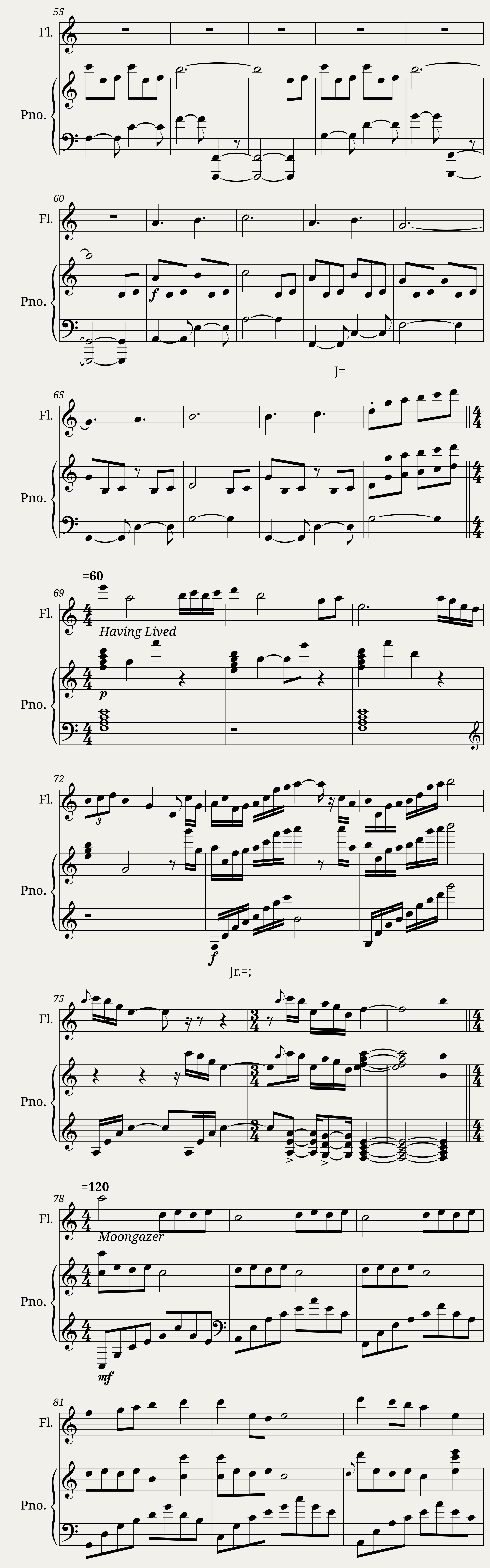 To the Moon Flute and Piano Medley — 4/7
