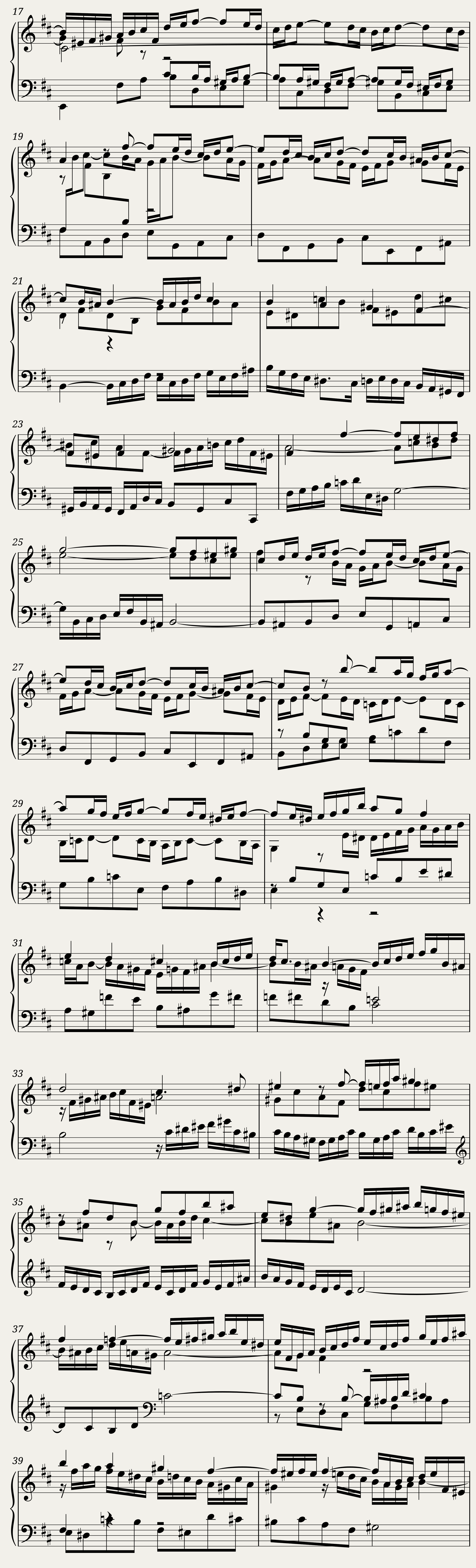 BWV 869 The Well-Tempered Clavier Part I Fuga XXIV — 2/5