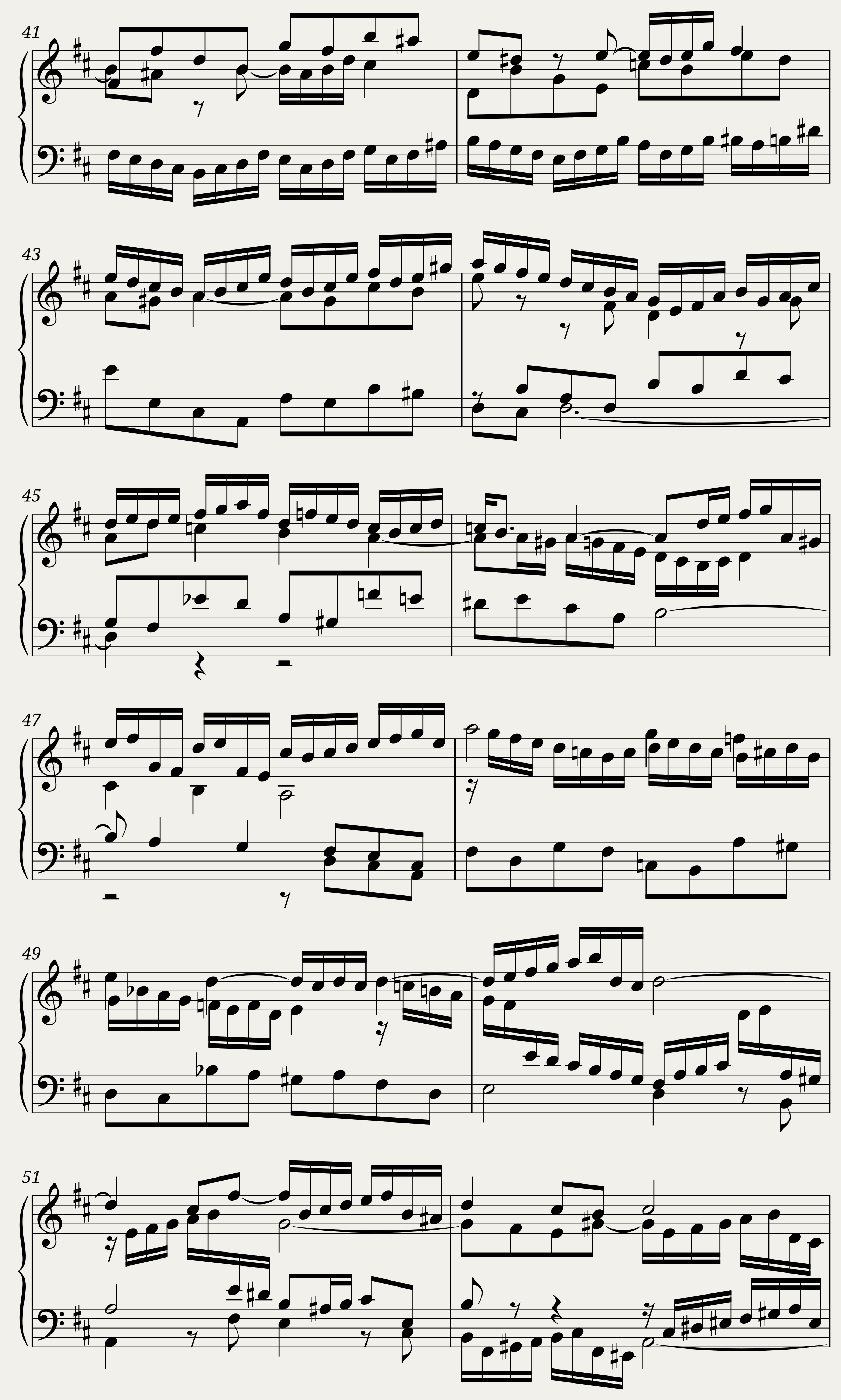 BWV 869 The Well-Tempered Clavier Part I Fuga XXIV — 3/5