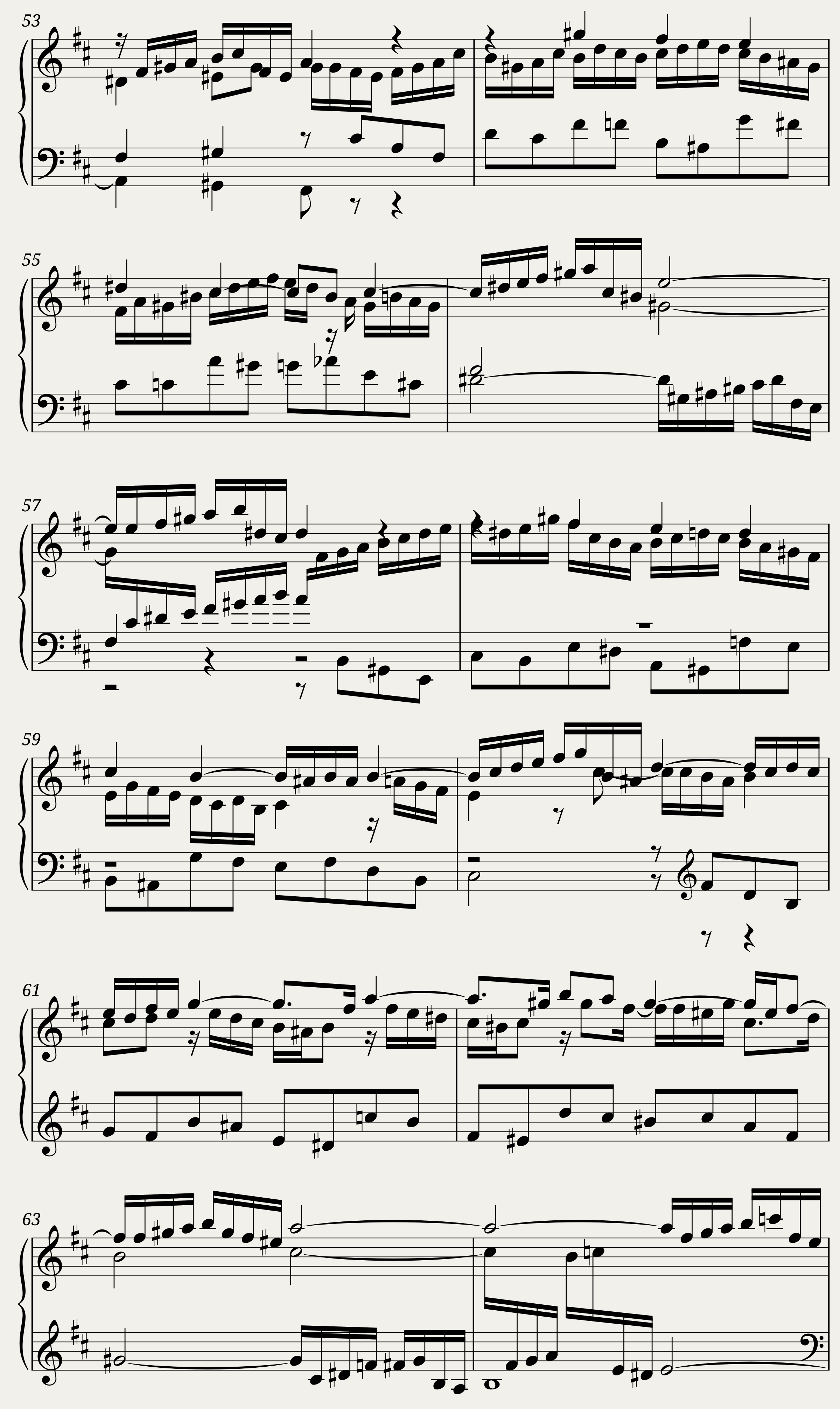 BWV 869 The Well-Tempered Clavier Part I Fuga XXIV — 4/5