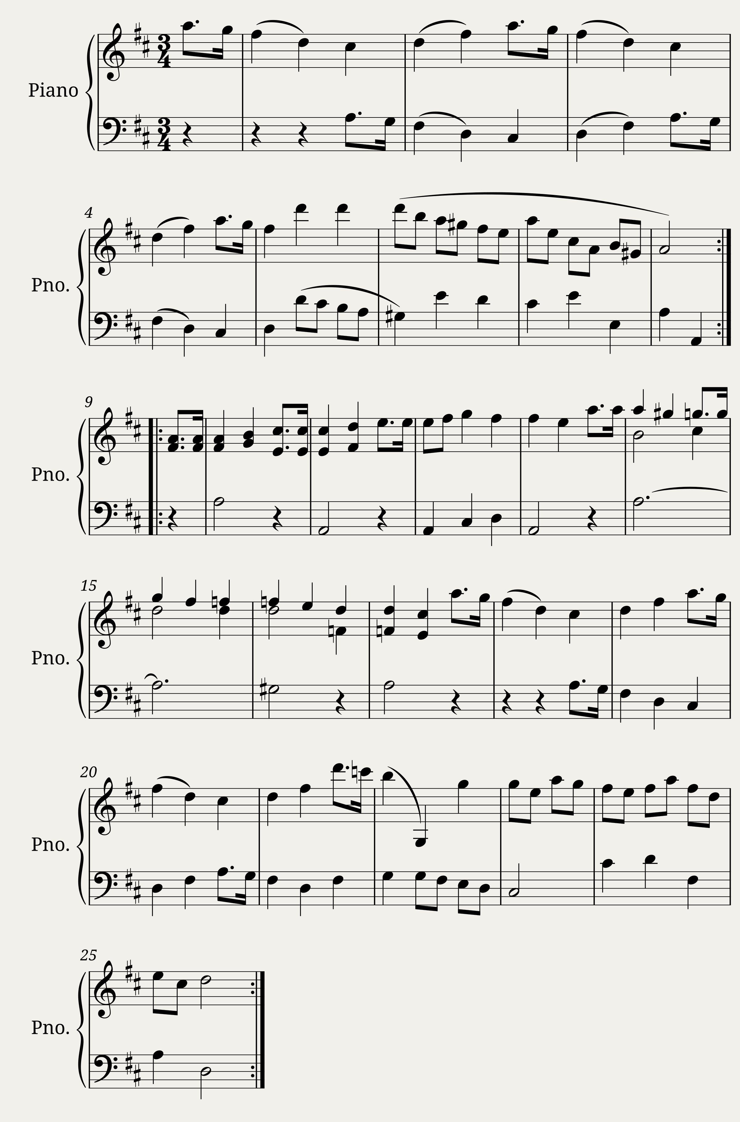 Minuet in D Major