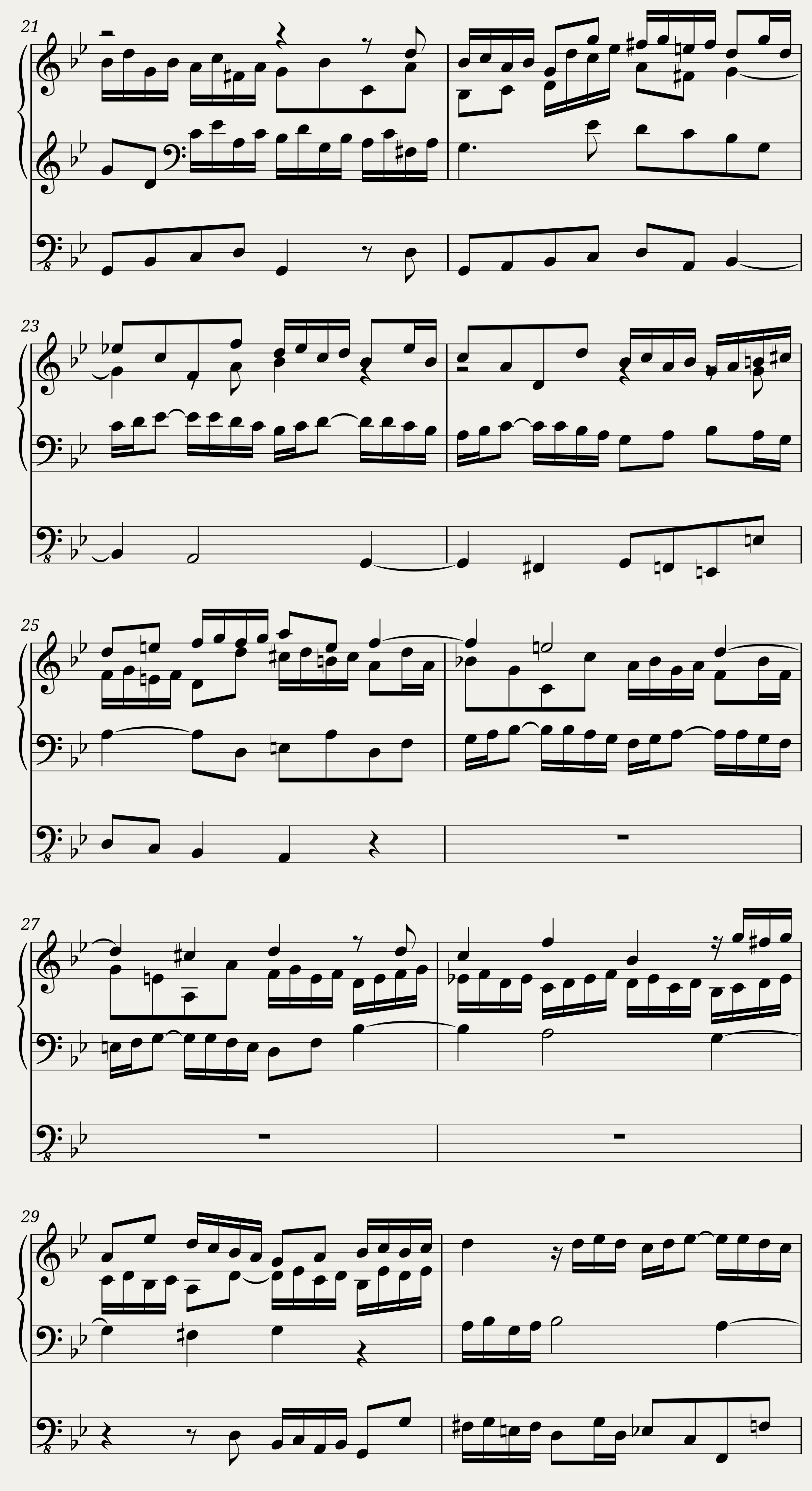 Fantasia in G minor duobus subiectis BWV 917 Johann Sebastian Bach — 2/3