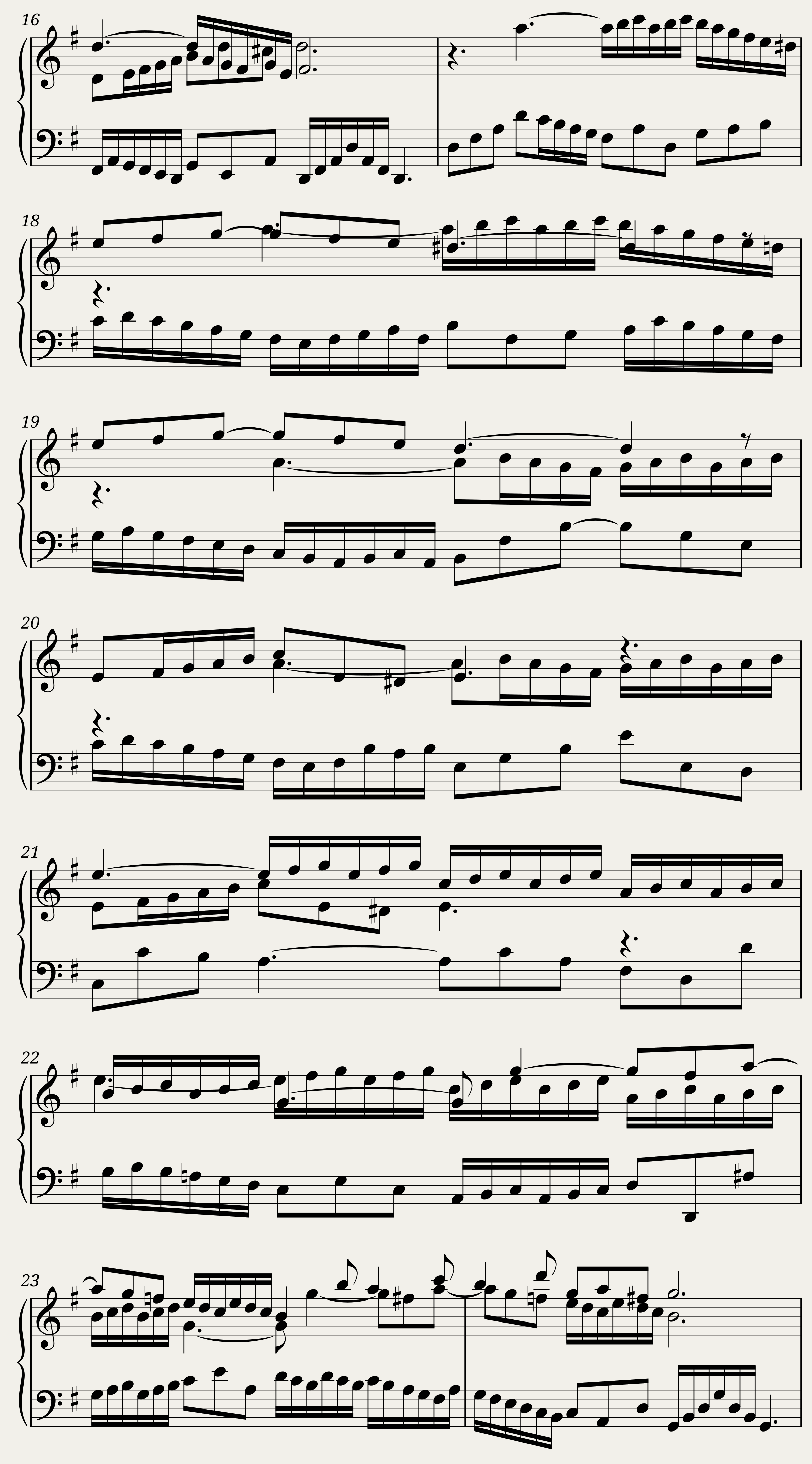 BWV 988 Goldberg Variations: Aria — 3/4
