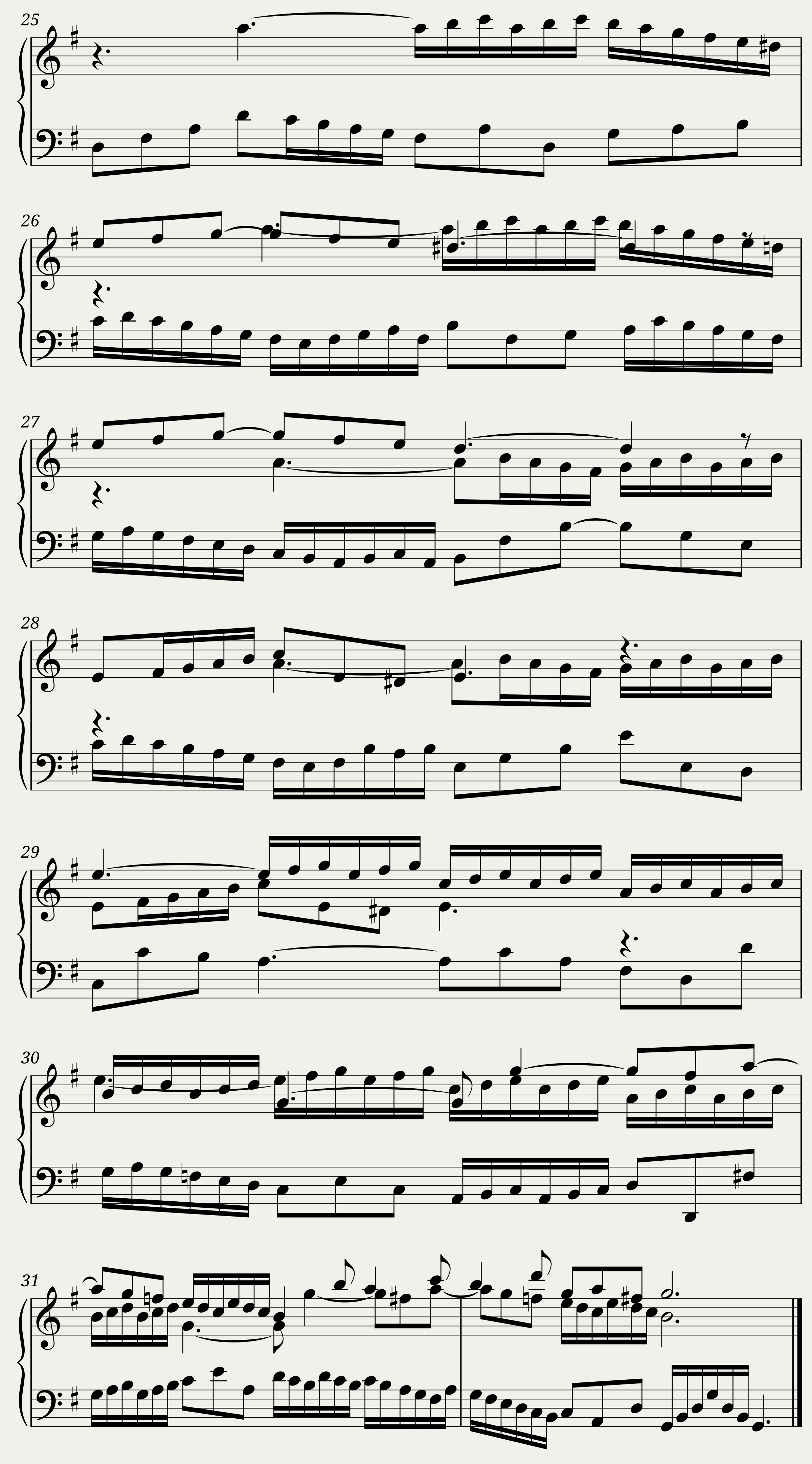 BWV 988 Goldberg Variations: Aria — 4/4