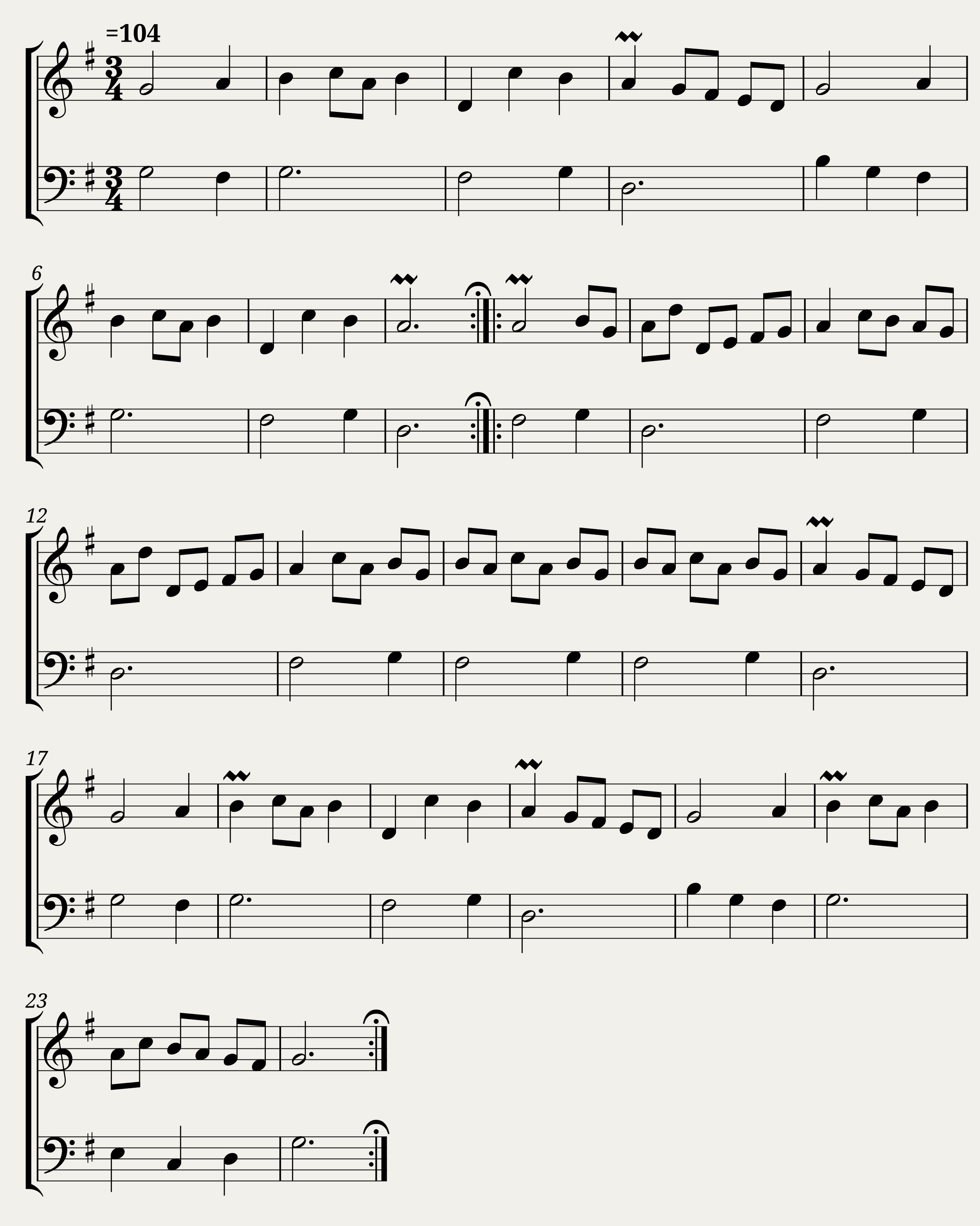 Menuet / Frans menuet van de prinses (HS.dGJ.132)