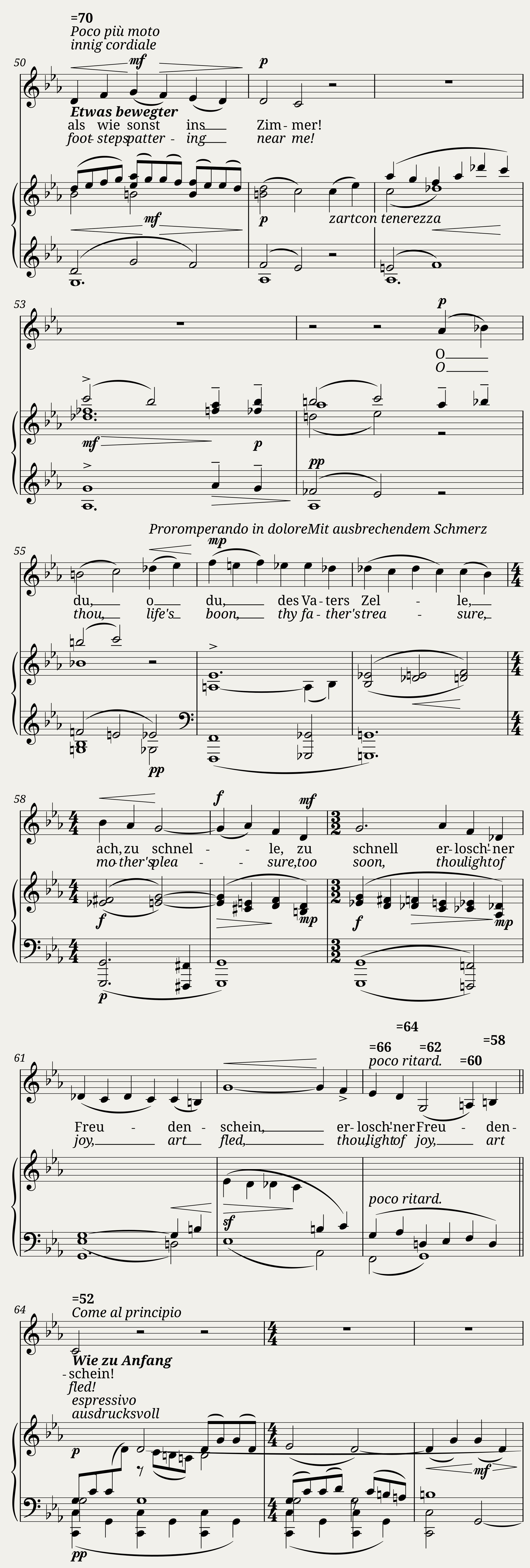 Mahler Gustav - Kindertotenlieder No.3 - Wenn dein Mütterlein — 4/5