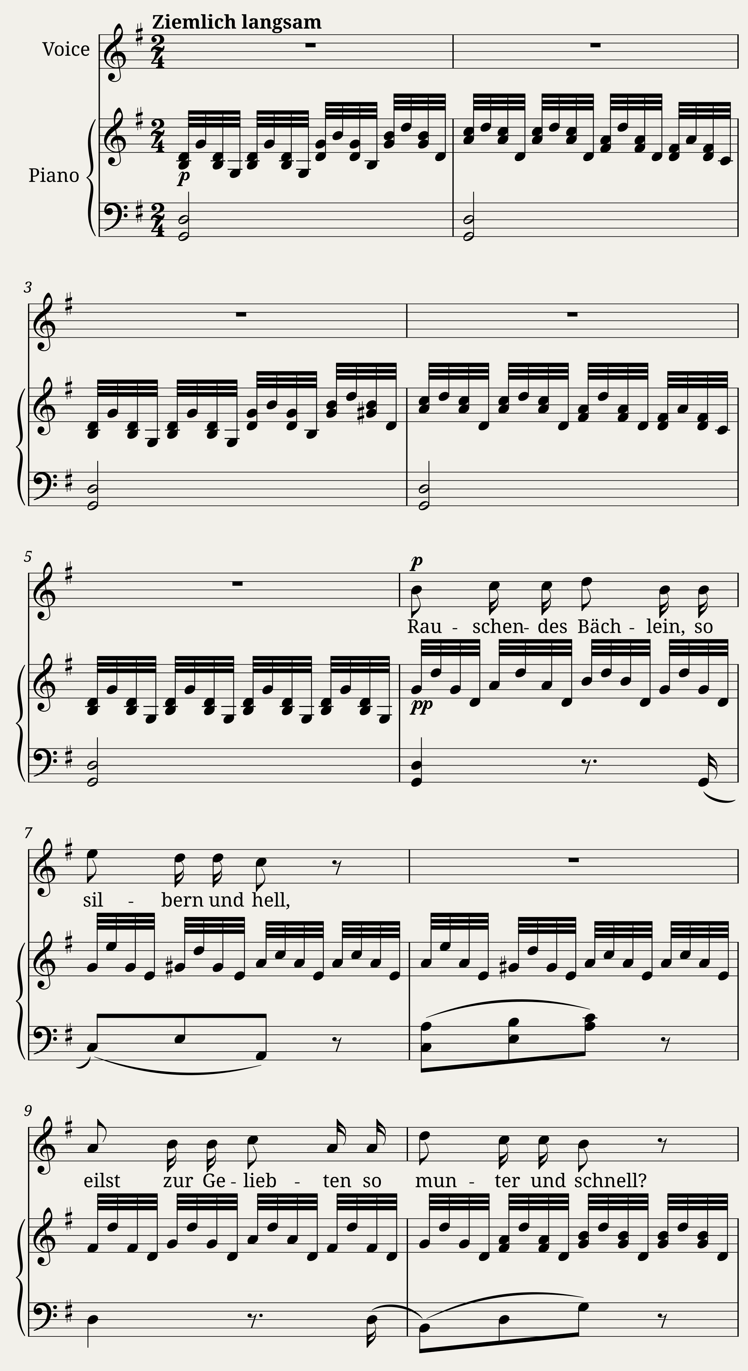 Schubert Franz - Schwanengesang (D.957) No.1 - Liebesbotschaft — 1/5