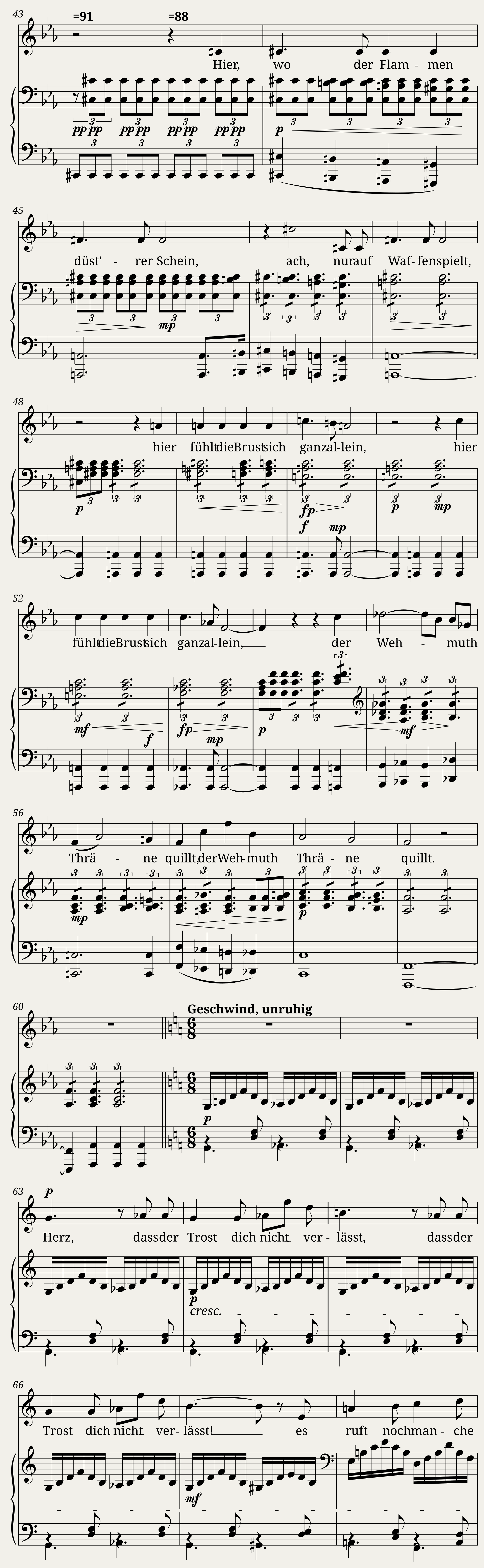 Schubert Franz - Schwanengesang (D.957) No.1 - Liebesbotschaft — 3/5