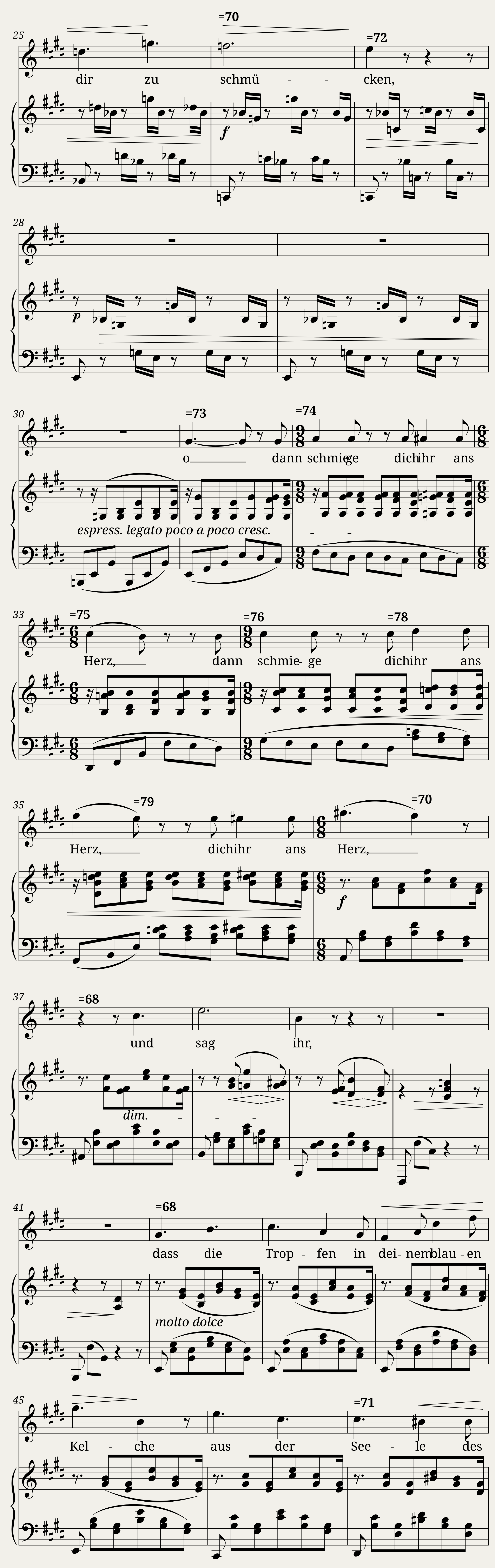 Brahms Johannes - 5 Lieder Op49 No.2 - An ein Veilchen — 2/3