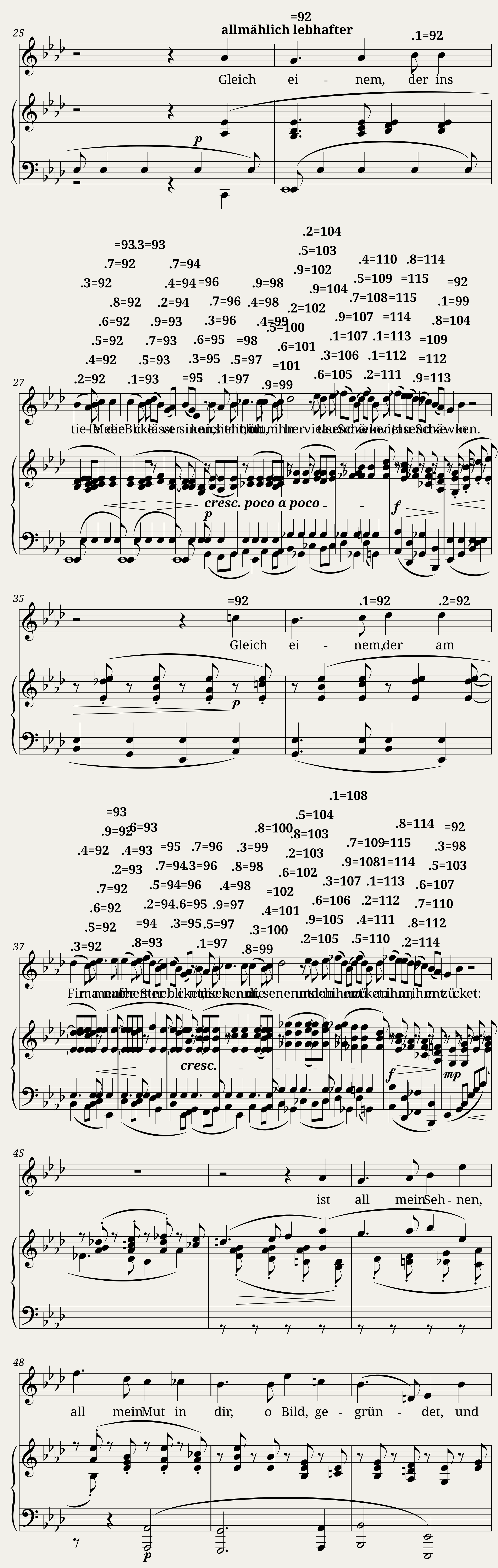 Brahms Johannes - 9 Lieder und Gesänge Op.63 No.3 - An ein Bild — 2/3