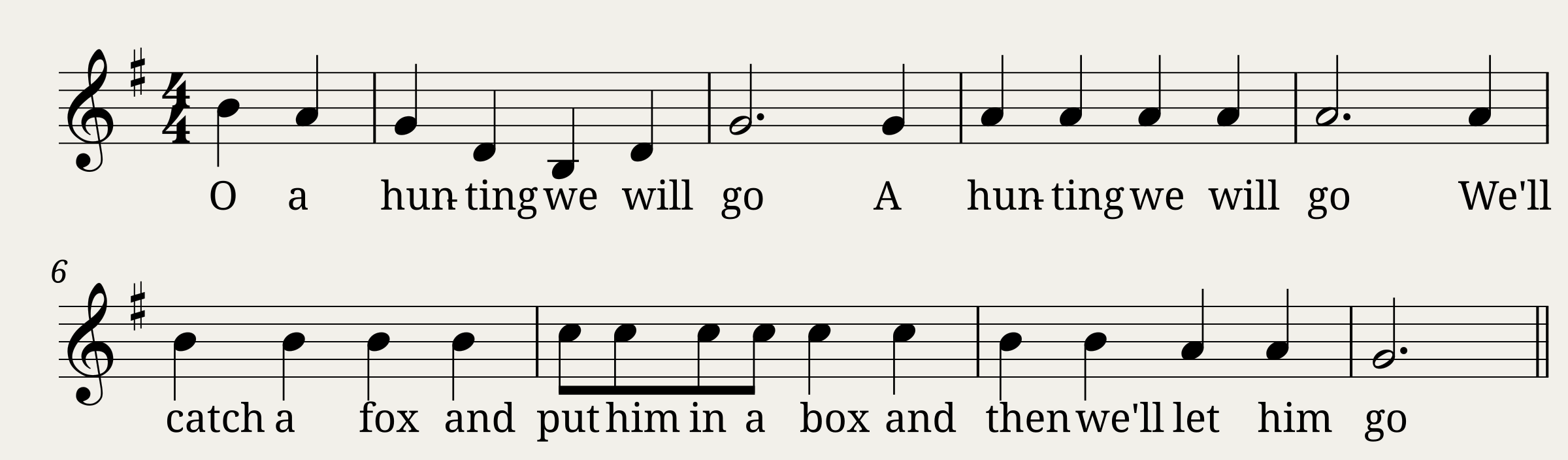 A Hunting We Will Go (Children's Game)