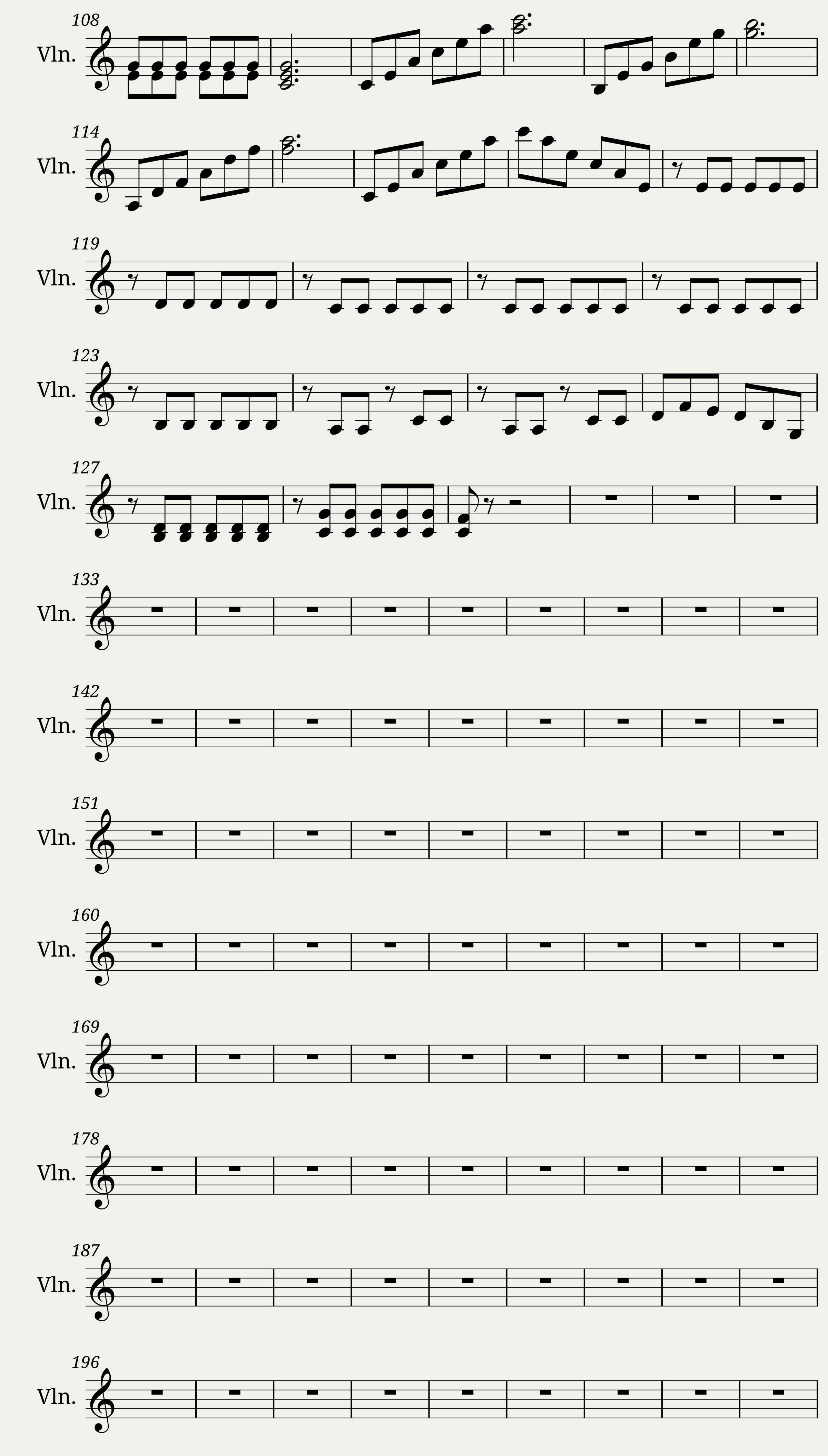 Holy Night for Harp — 3/4