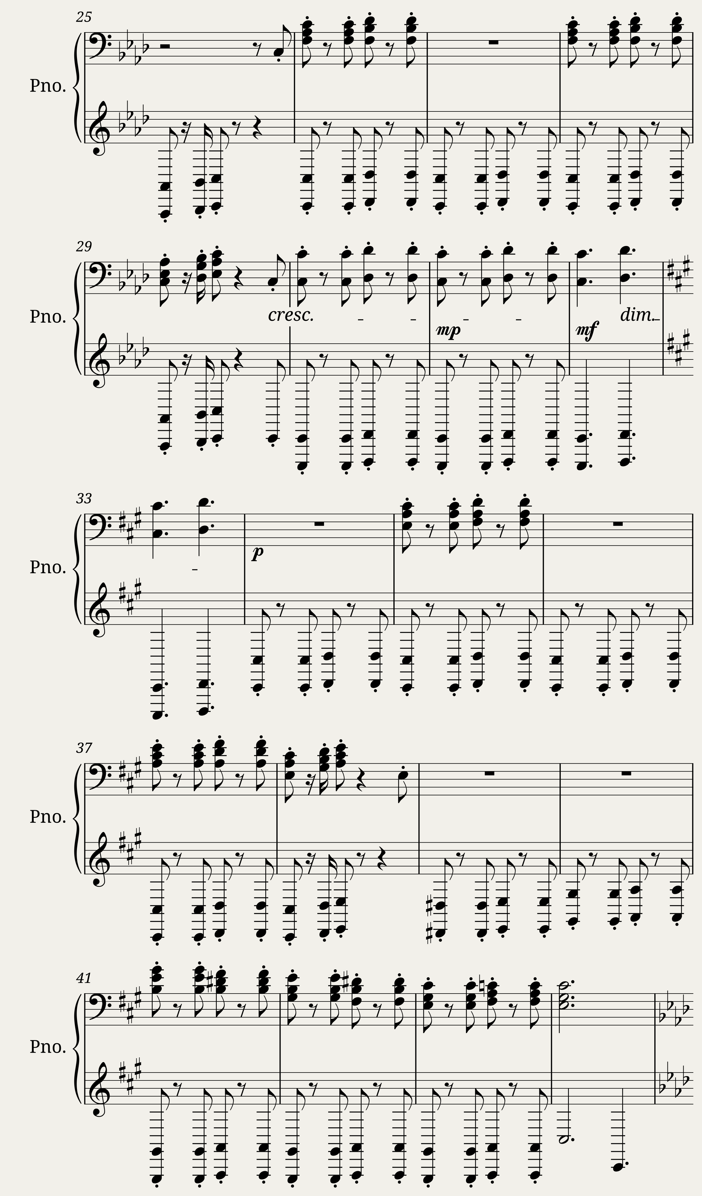 Improvisation on Brahms — 2/7