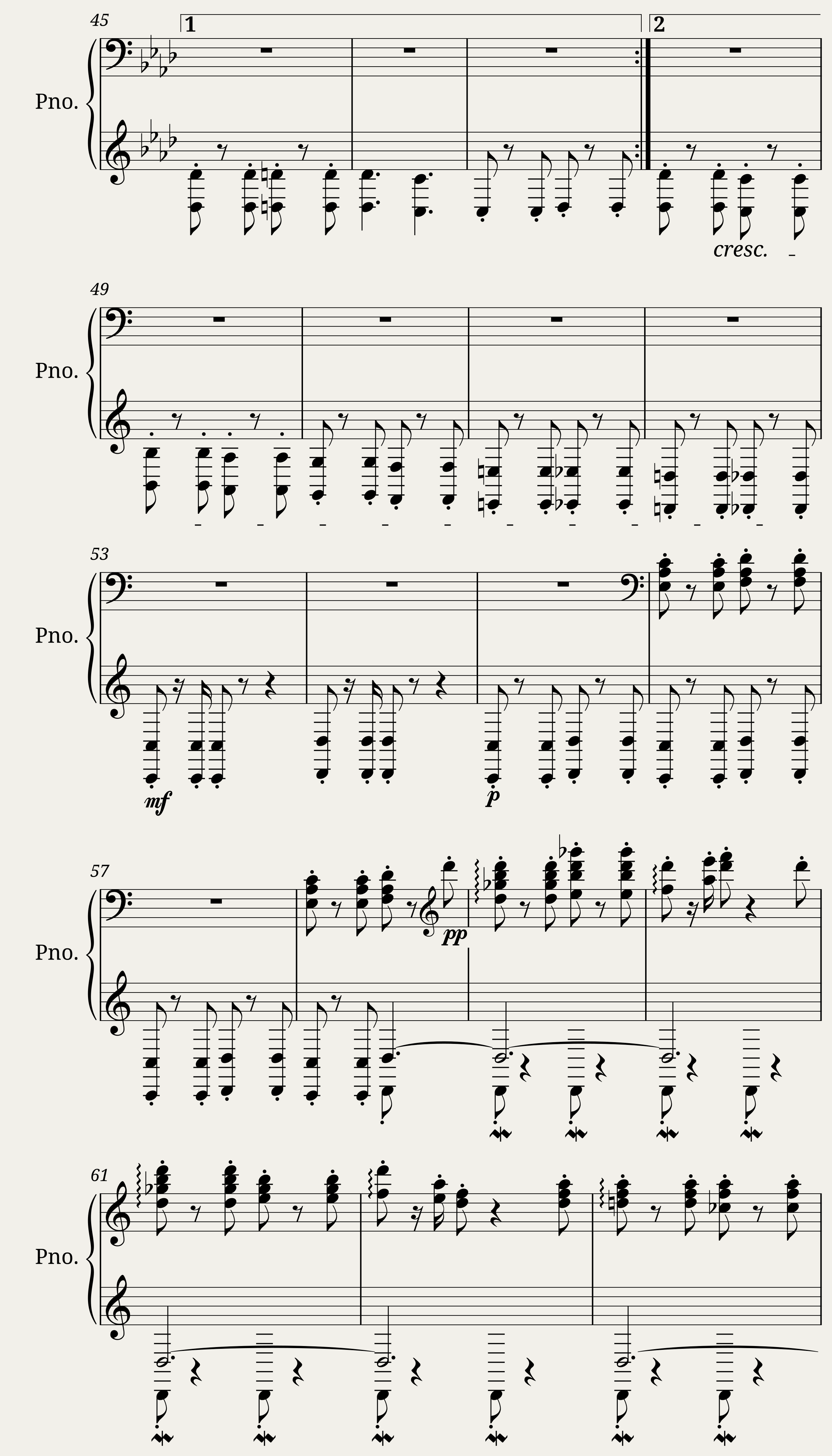 Improvisation on Brahms — 3/7