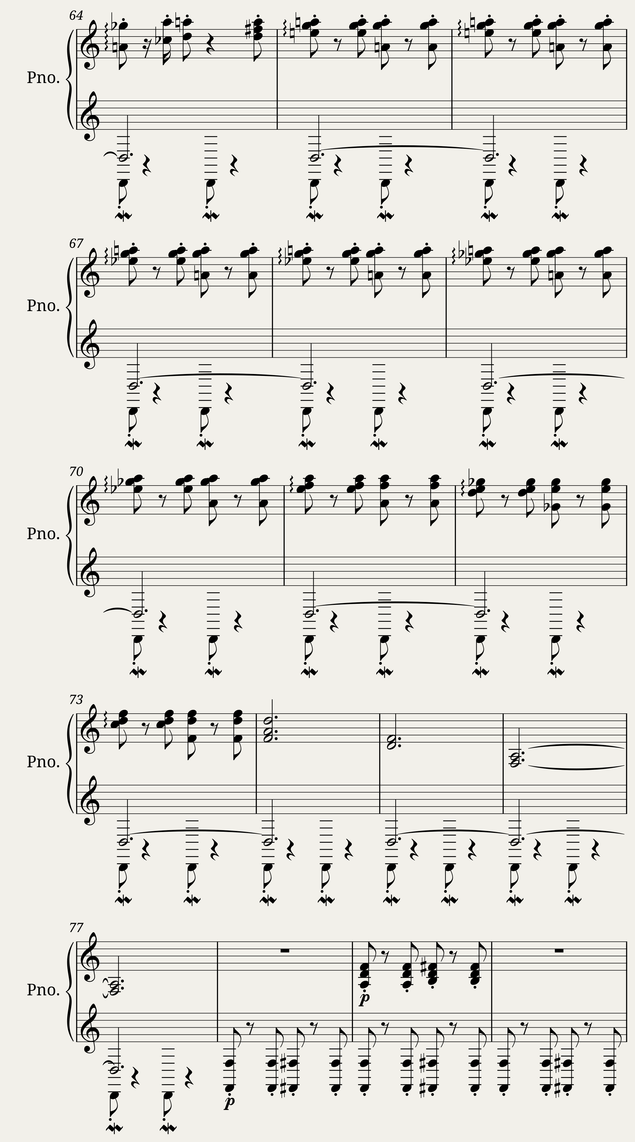 Improvisation on Brahms — 4/7