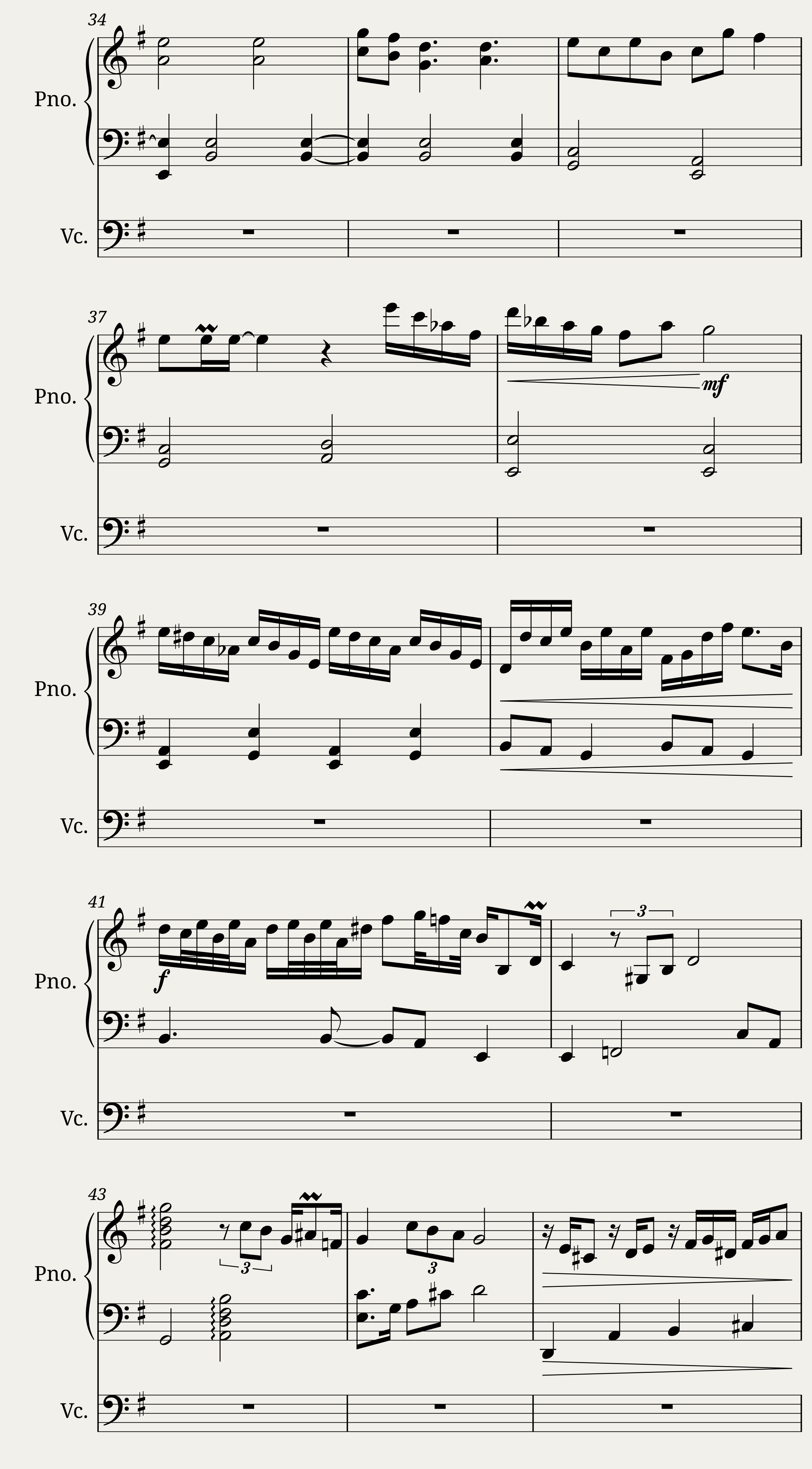 sunday sonata — 3/4