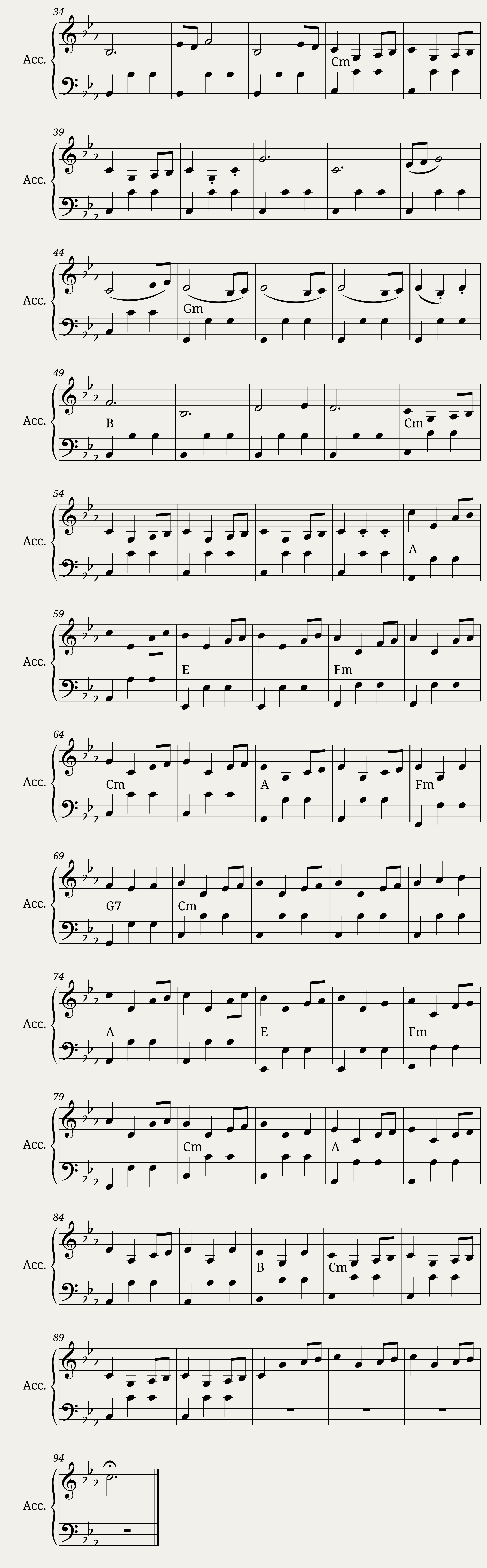 Game of Thrones theme for Accordion — 2/2