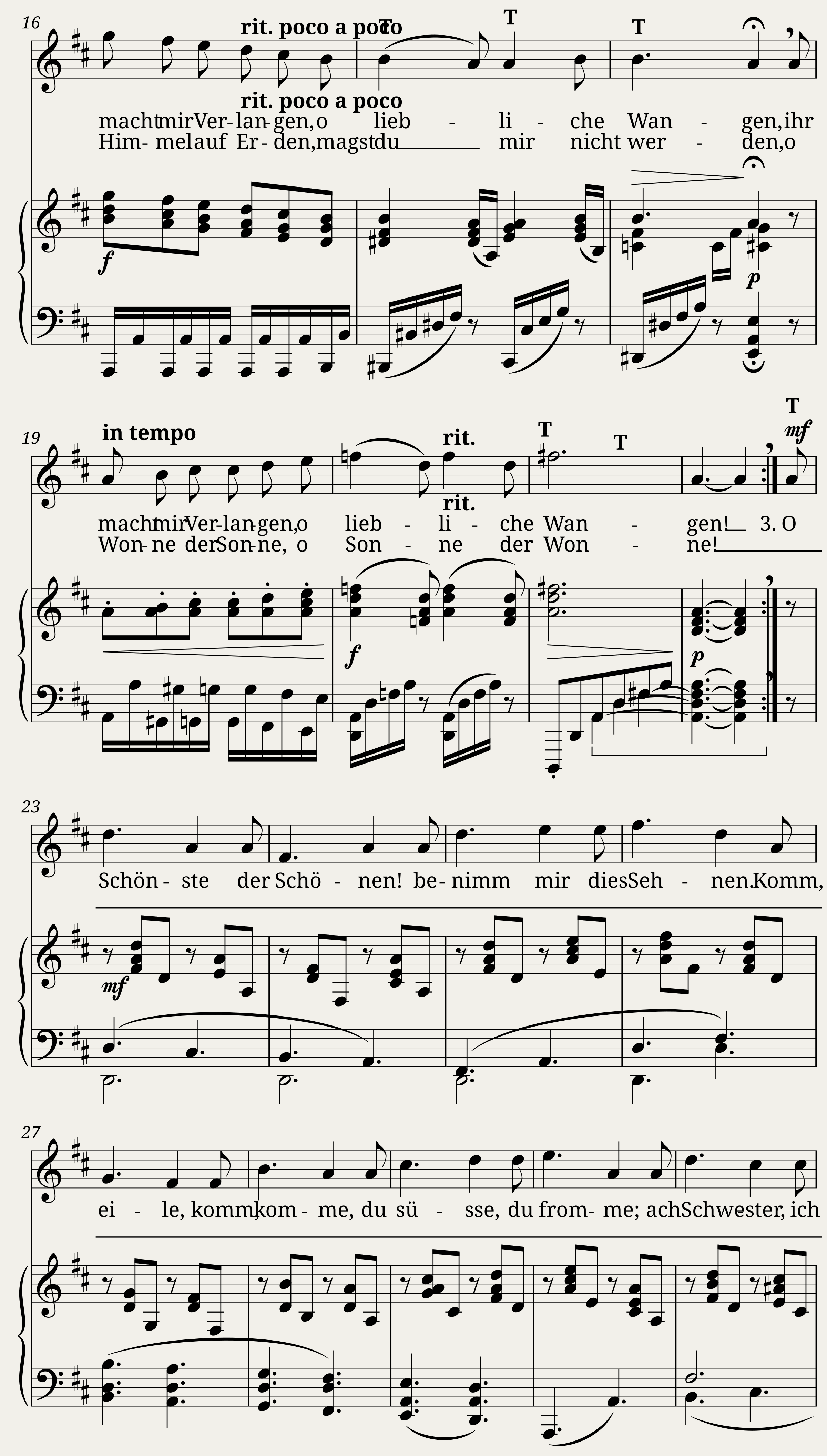 Brahms Johannes - 5 Lieder Op.47 No.4 - O liebliche Wangen — 2/3
