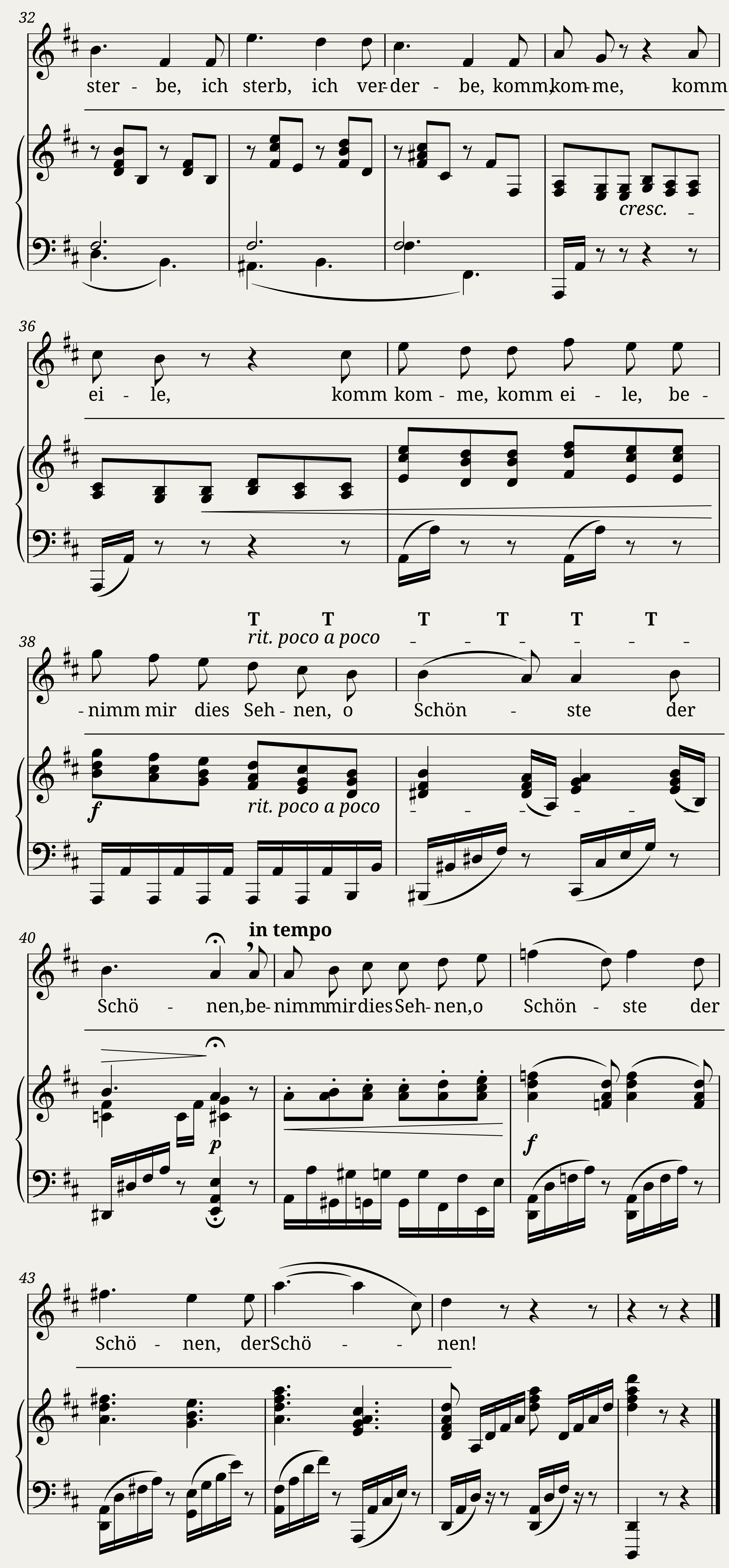 Brahms Johannes - 5 Lieder Op.47 No.4 - O liebliche Wangen — 3/3