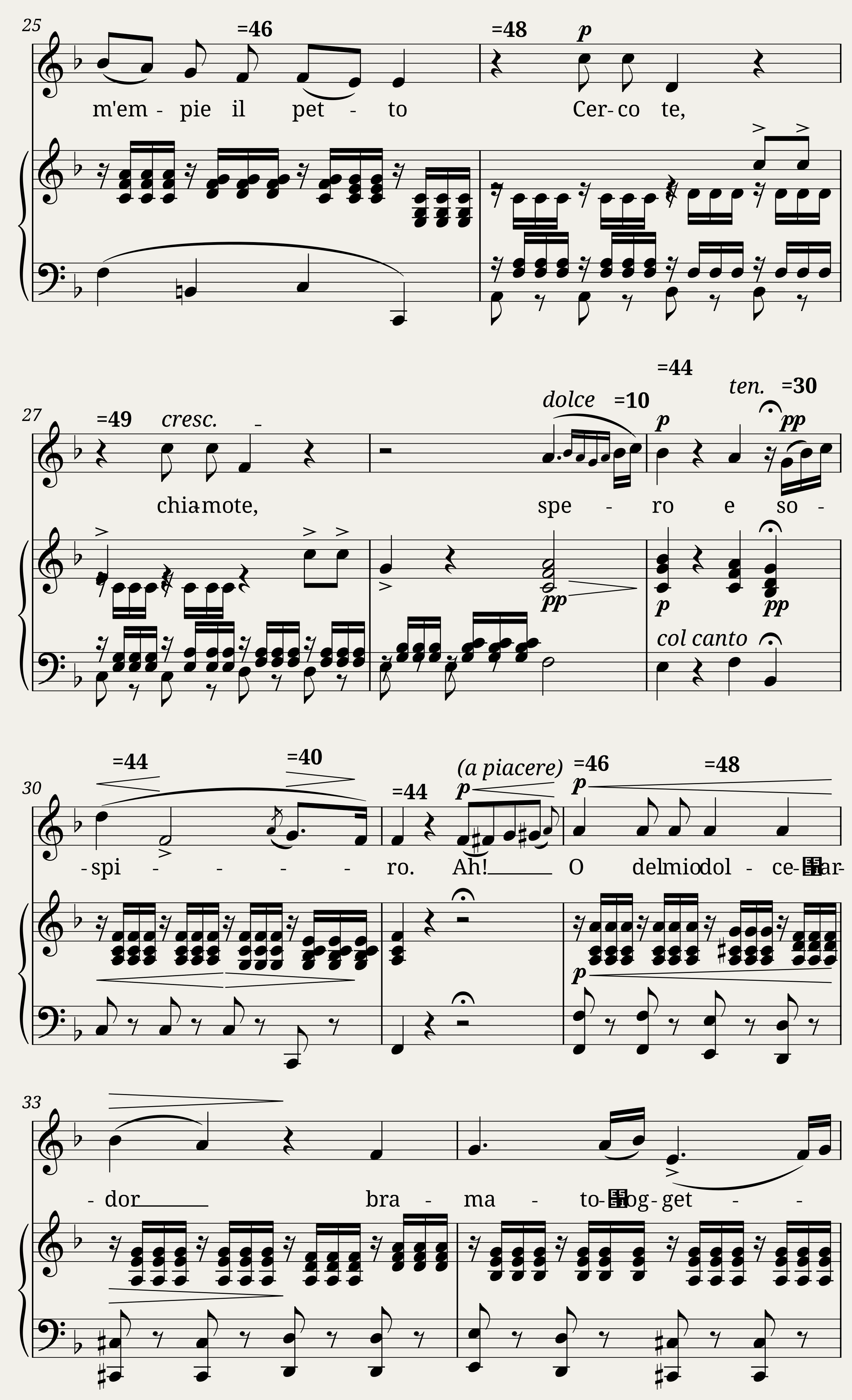 Gluck Christoph Willibald - O del mio dolce ardor Low — 3/4