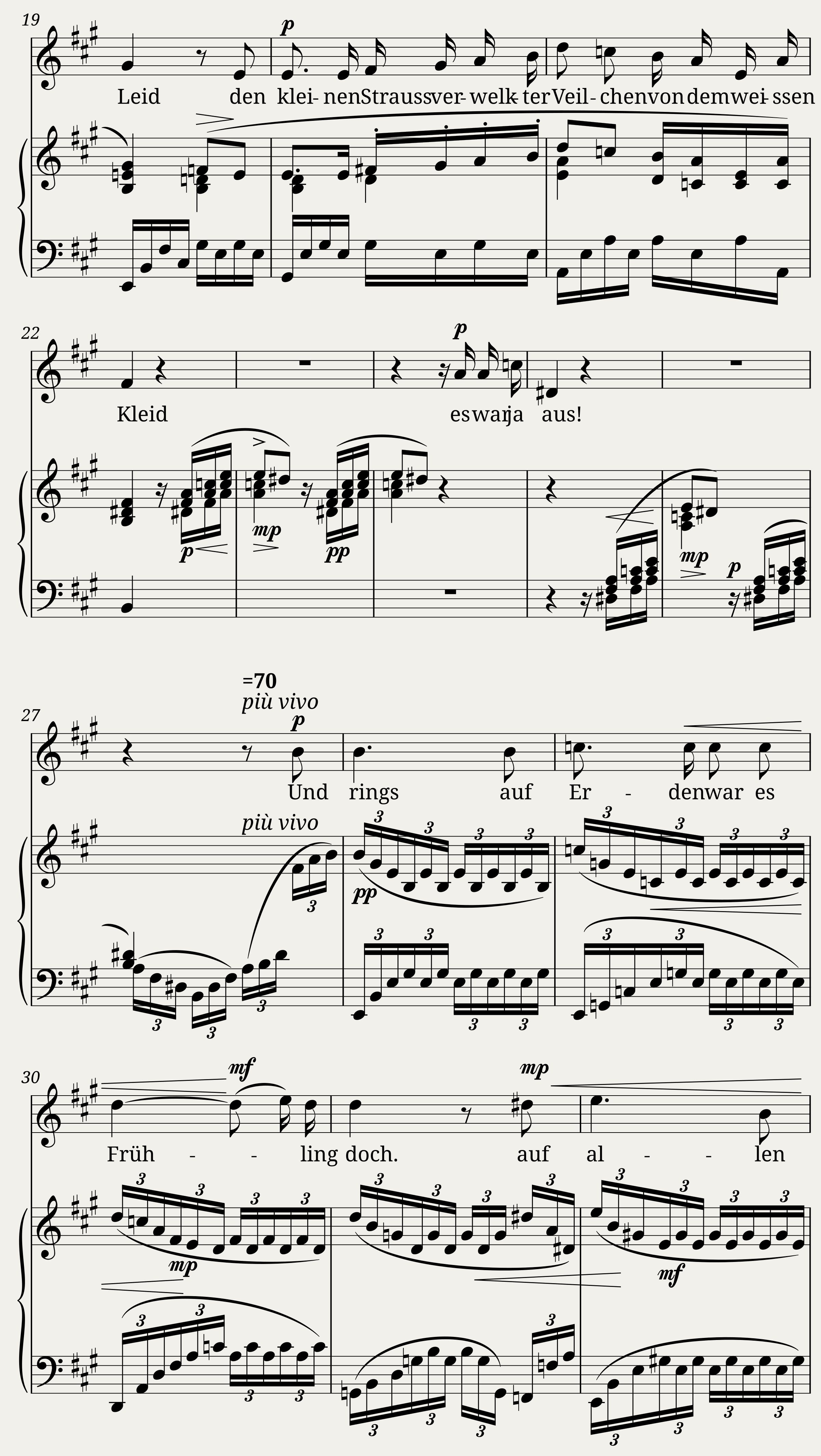 Faisst Clara - 5 Lieder Op. 3 No.3 - Letzter Wunsch — 2/3
