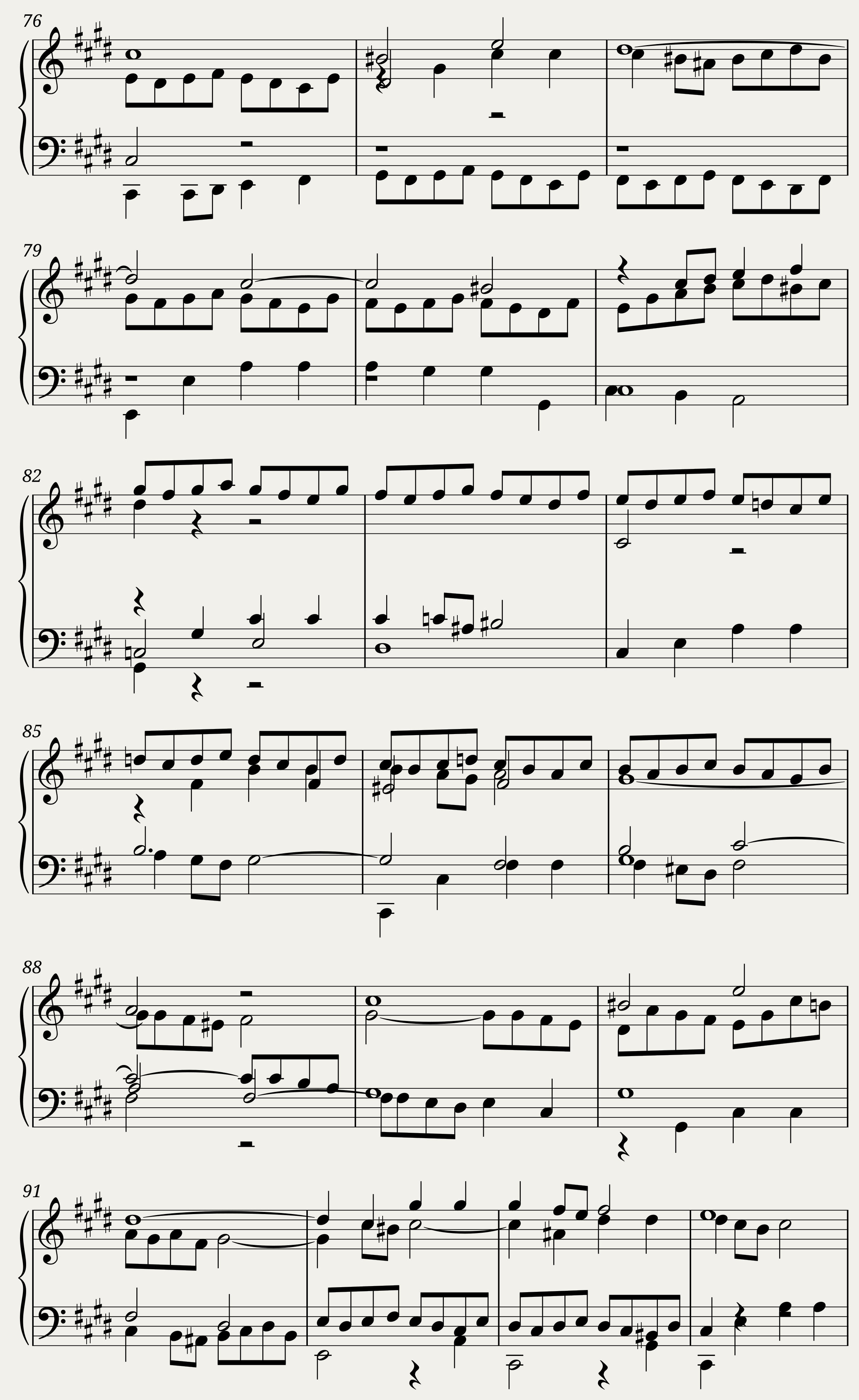 BWV 855 The Well-Tempered Clavier Part I Praeludium X — 4/4